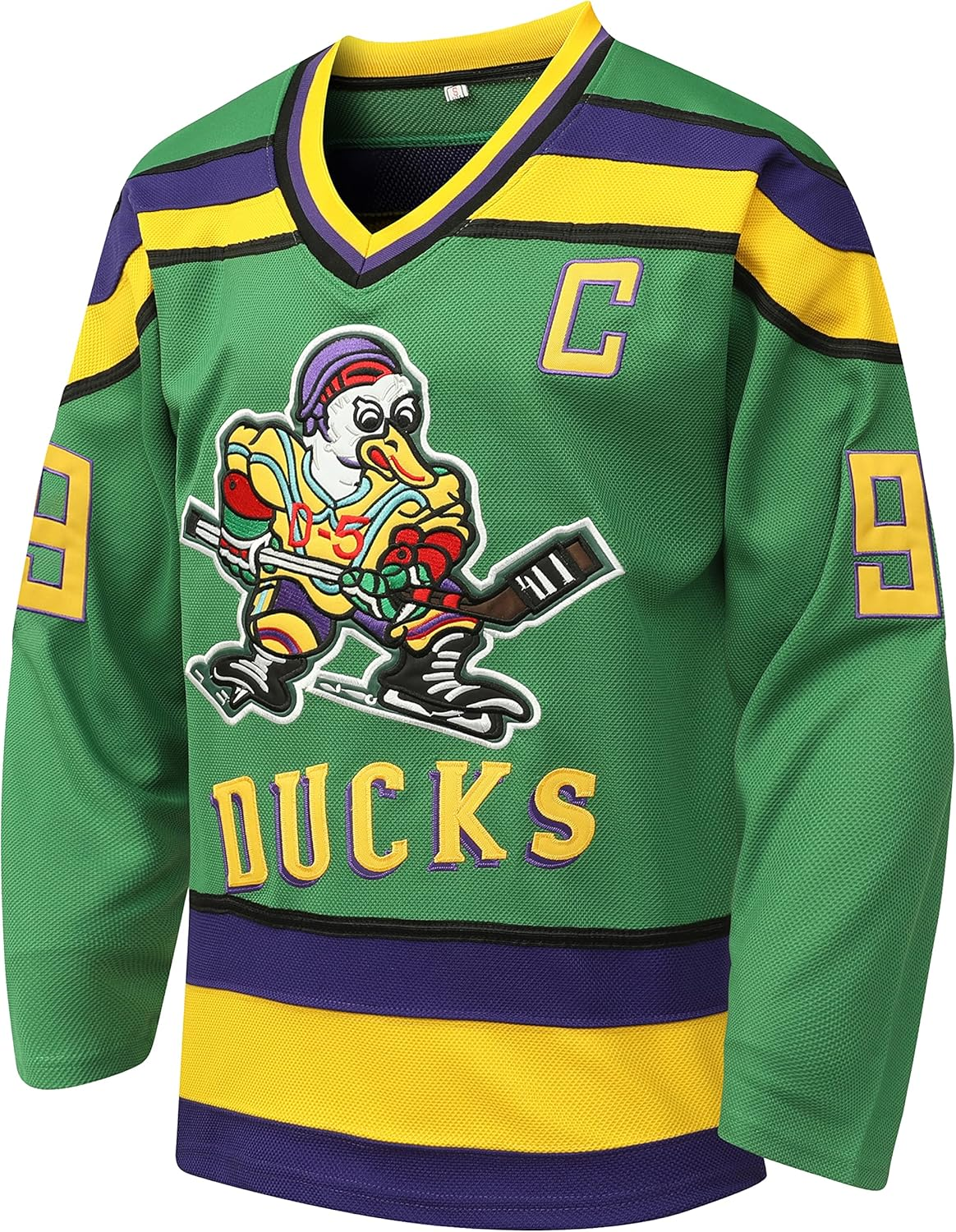 Mighty Ducks Ice Hockey Jersey #96 Charlie Conway #99 Adam Banks,90S Movie Hockey Jersey for Men and Women