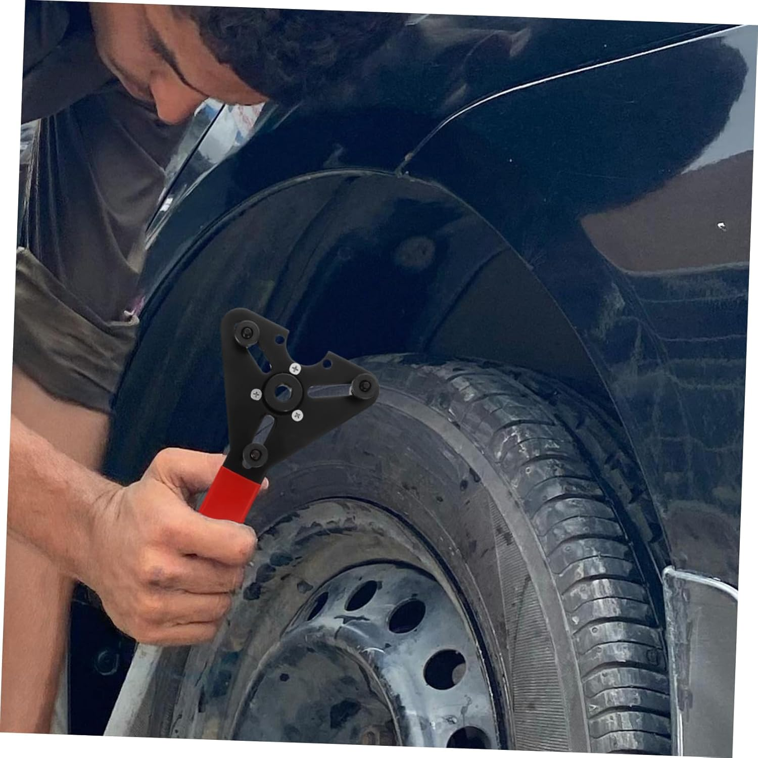 PLAFOPE Compressor Clutch Removal Tool and Holding Wrench Set for Automotive Air Conditioning Maintenance, Sturdy Clutch Installer and Remover Hand Tool Compatible Car Ac Compressors image number 5