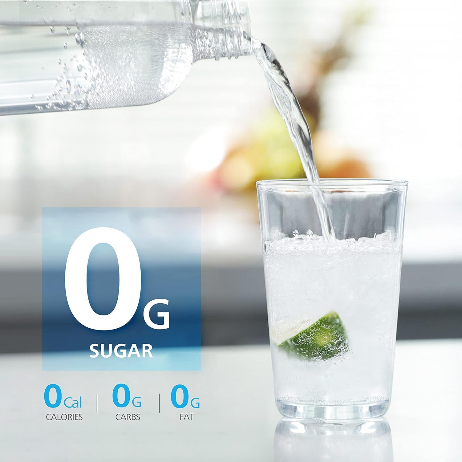 PHILIPS Carbonating Bottles, 1L Twin Pack Reusable PET Sparkling Water Bottles Compatible Sparkling Water Maker, 2 Pack, Black - Blue image number 6