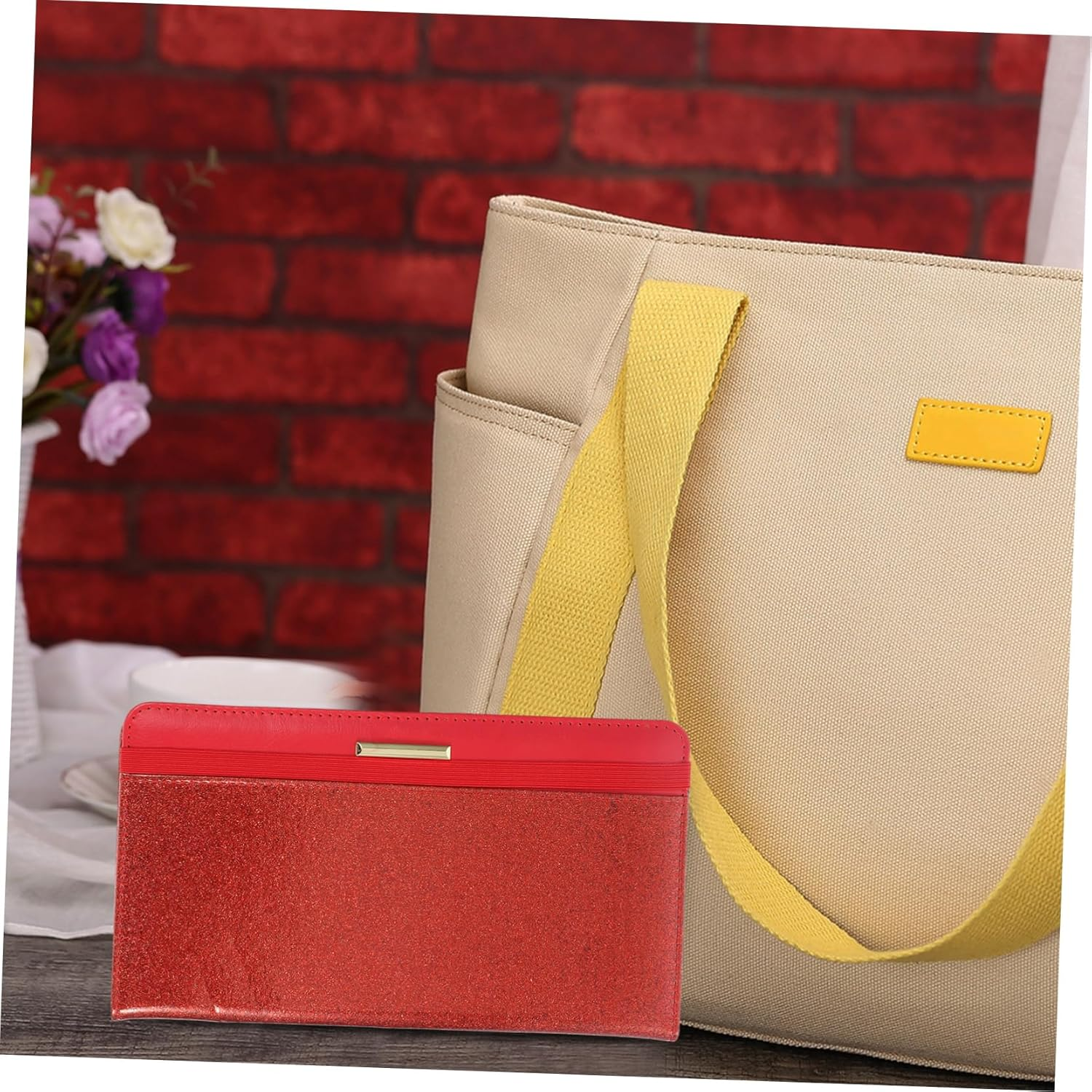 SAFIGLE Elegant Passport Holder Card Storage Durable Pu Leather Travel Essential Organizer - Red image number 3