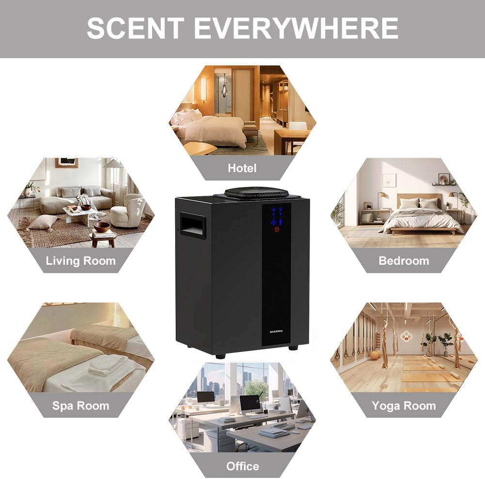 Commercial Fragrance Machine,Wifi Remote Connection,800Ml Large Capacity Air Scent Diffuser,Coverage up to 4,000 Sqsf of Fragrance,Smart Room Aromatherapy Diffuser, for Home, Hotel image number 2