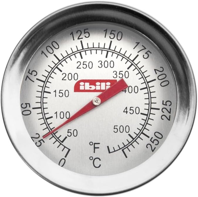 Ibili Food Thermometer with Probe, Stainless Steel, Silver/White, 14 X 30 X 30 Cm image number 1