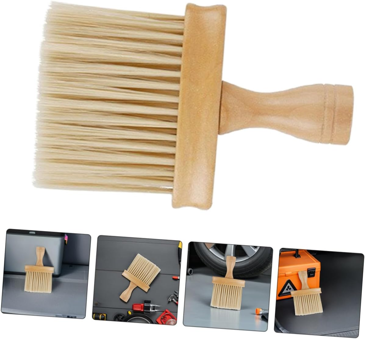 GETAJGHSD 3Pcs Car Air Vent Cleaning Brush with Soft Bristles for Automotive Interior Dust Removal Ergonomic Grip Compact Portable Design for Dashboard and Air Conditioner Maintenance image number 1