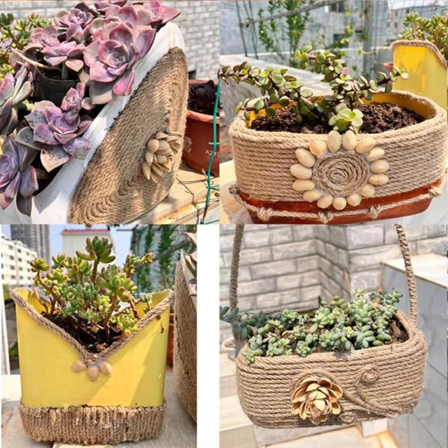 200Feet 4Mm Twine String Jute Rope for Crafts/Gift Packing/Garden (4Mm 6Ply 200Feet) image number 6