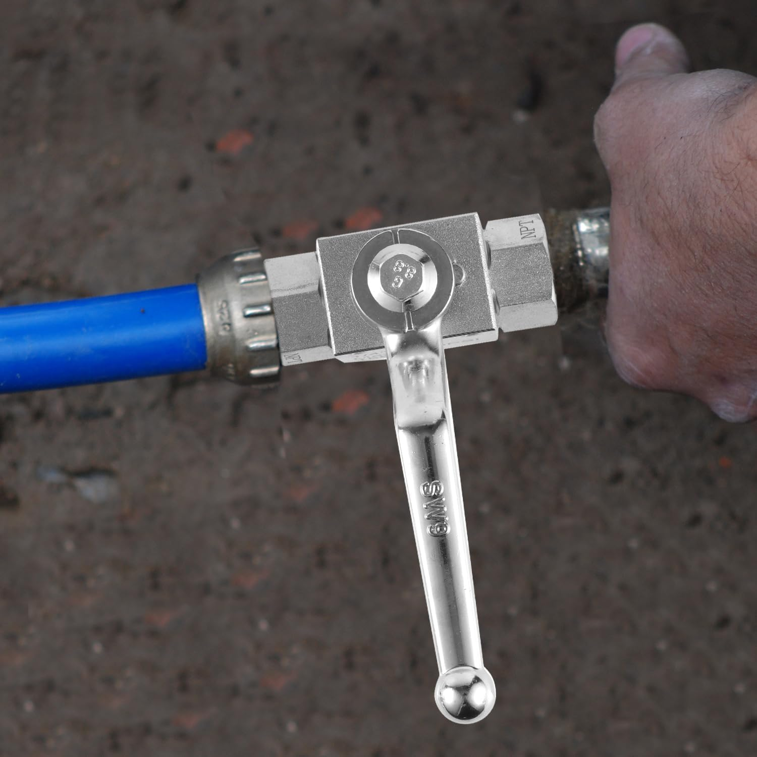 NQEUEPN High Pressure Washer Ball Valve Kit, Premium Stainless Steel 1/4 Ball Valve Kit Easy to Open and Close Designed Specifically for Pressure Washing Hoses image number 2