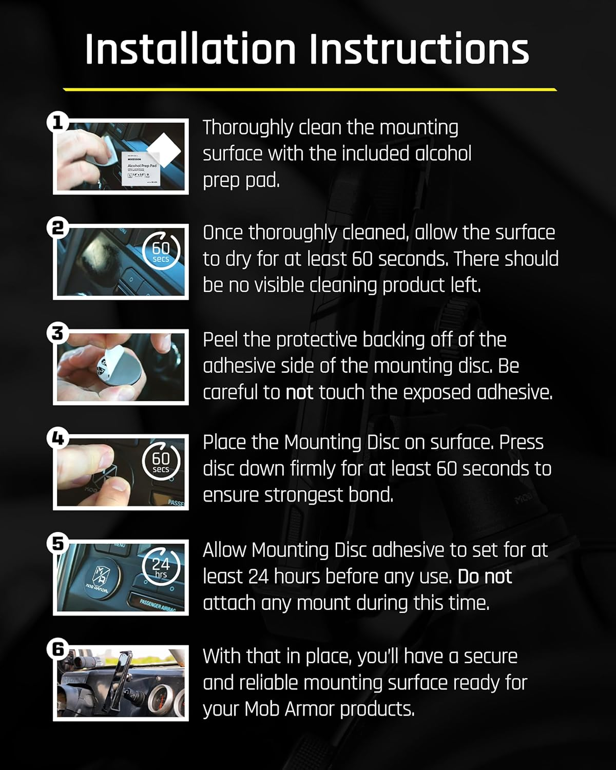 Mob Armor Mob Mount Switch Magnetic - Magnetic Phone Holder for Cars, ATV, UTV, & Trucks | Heavy Duty Aluminum Cell Phone Mount | W/Shock & Vibration Protection | Compatible W/Iphone & Android - Large image number 6