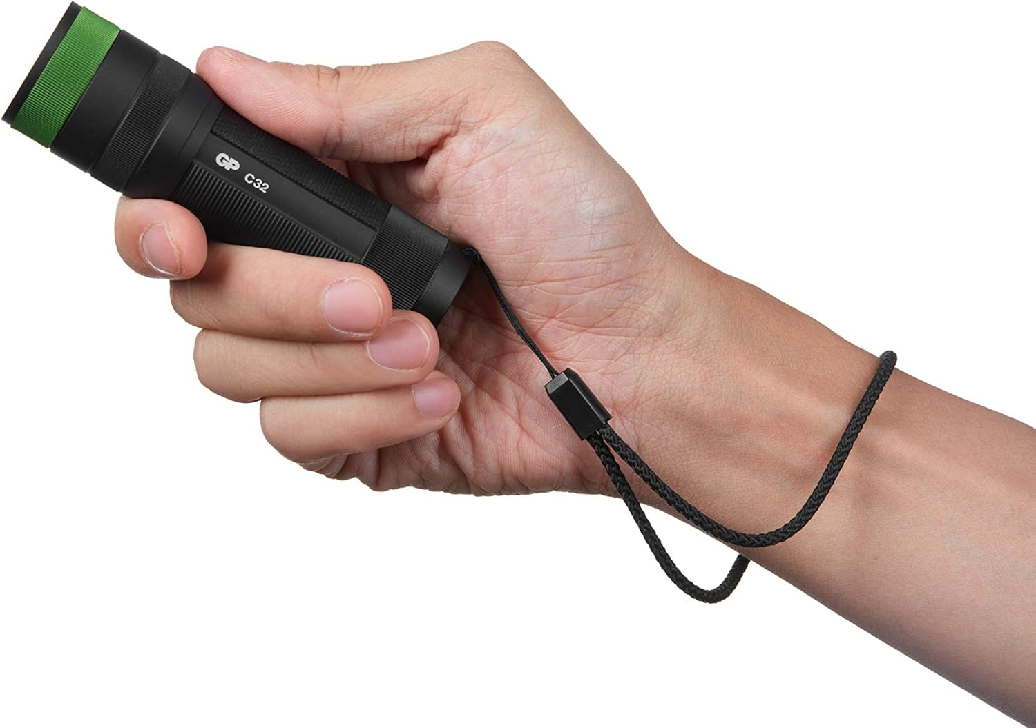 GP Batteries Discovery 300 Lumen LED Torch, Black image number 2