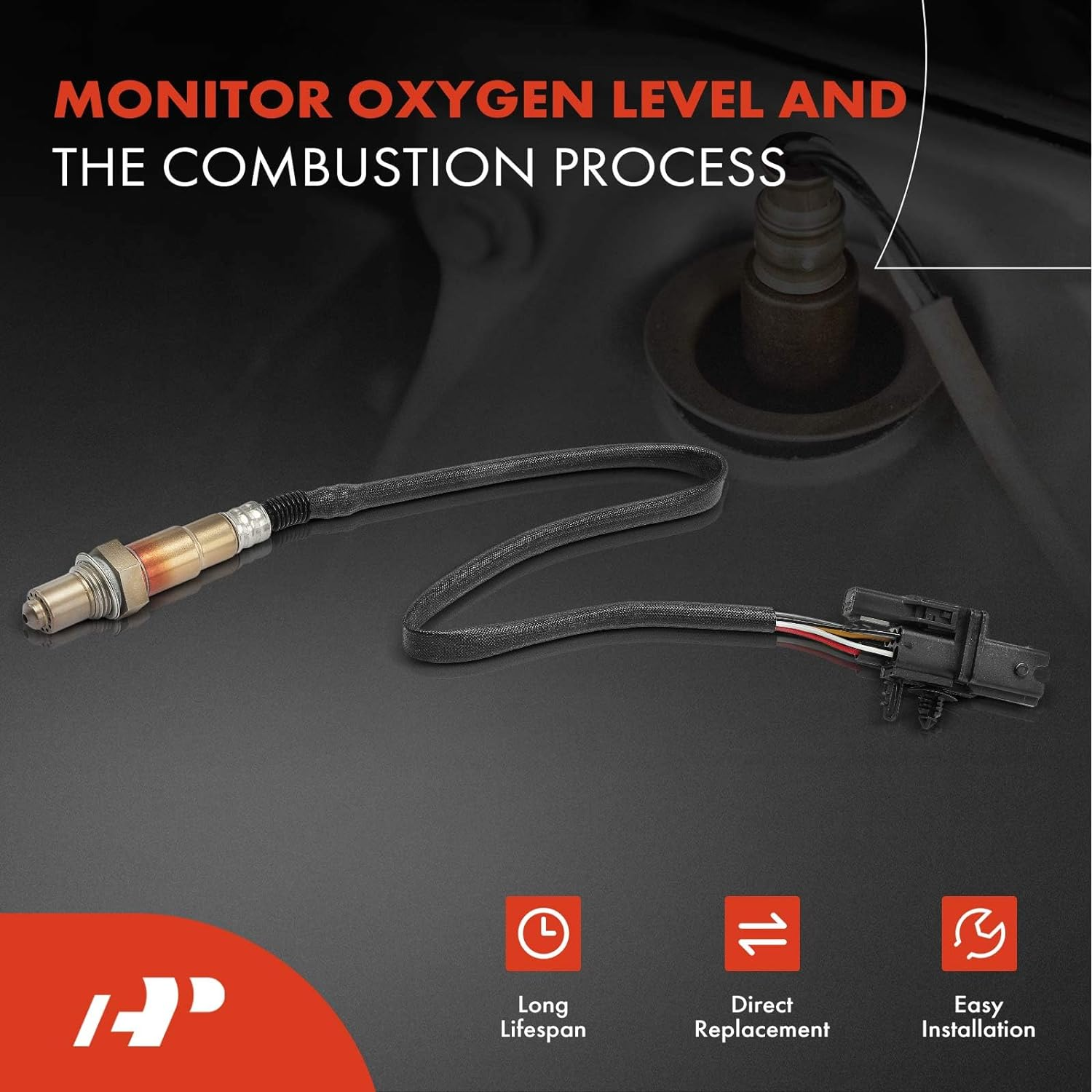 A-Premium O2 Oxygen Sensor for Cadillac CTS SRX STS XLR Nissan 350Z Altima Frontier Maxima Quest Sentra Subaru Volvo Infiniti Upstream image number 4