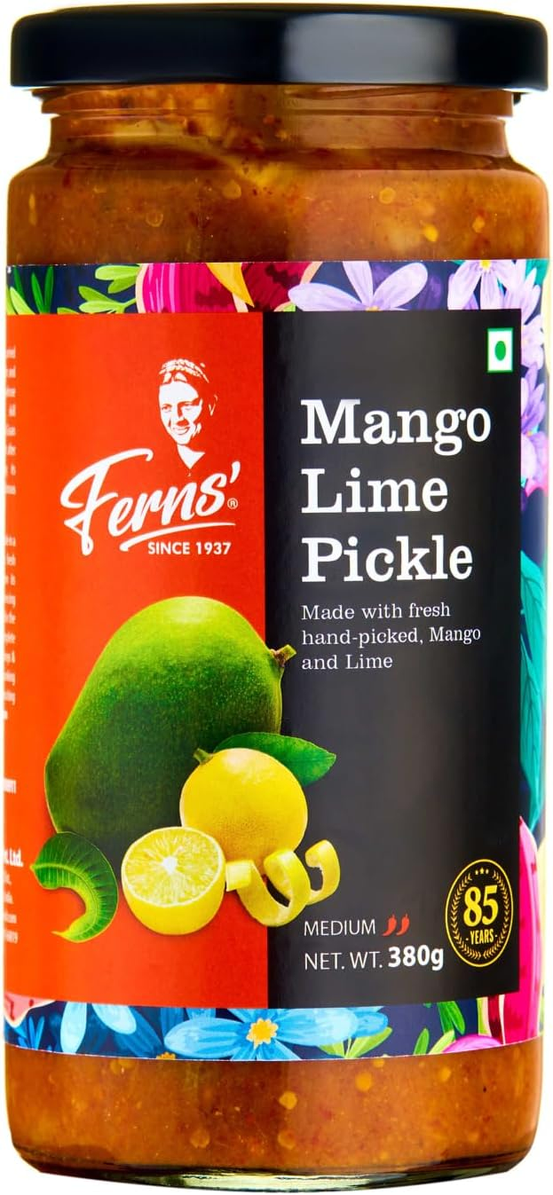 Ferns' Mango Lime Pickle, 380 G