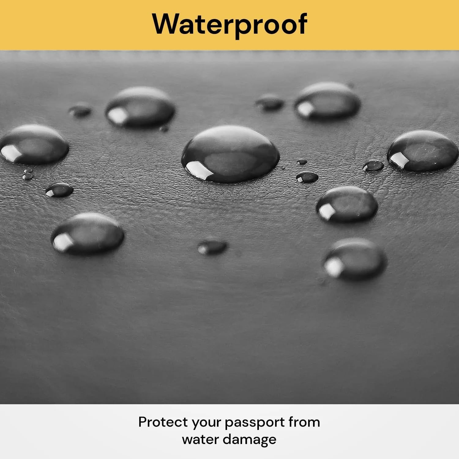 EZONEDEAL Passport Holder Travel Cover Case Wallet, Travel Essentials RFID Blocking Leather Card Case International Travel Must Haves Travel Accessories for Women & Men (Black) - Brown image number 4