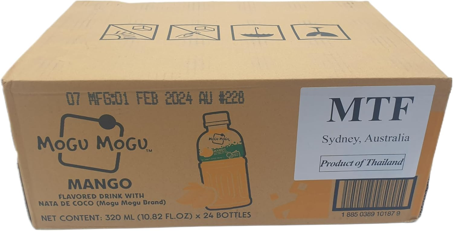 Mogu Mogu Mango Drink W/Nata De Coco 320Ml*24 Carton image number 2