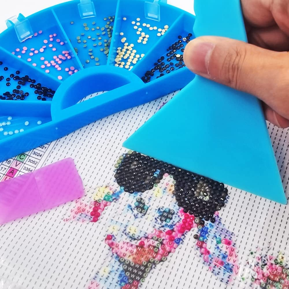 SENHAI Diamond Painting Accessories Art Trays Kits, 5D Diamond Painting Storage Kits Personalized Painting Tools for DIY Diamond Painting Crafts Beading Plates image number 4