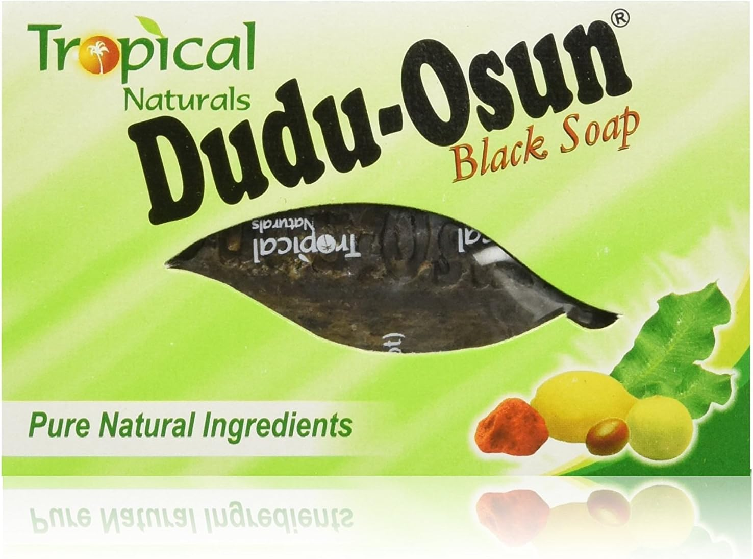 Dudu Osun Raw Organic Soap for Acne, Dry Skin, Rashes, Burns, Scar Removal, Face & Body Wash image number 2