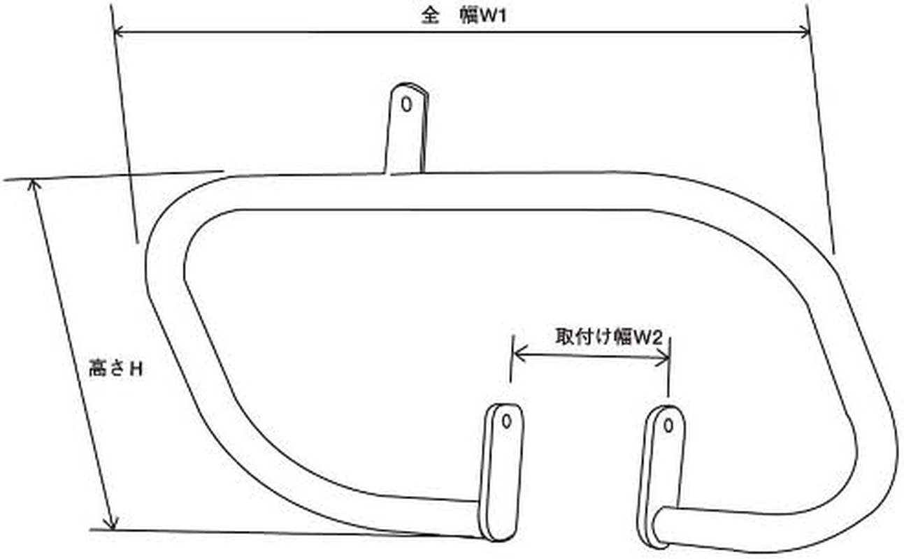 Kijima Yamaha 210-479 Bolt Motorcycle Parts, Bag Support, Black, Left and Right Set