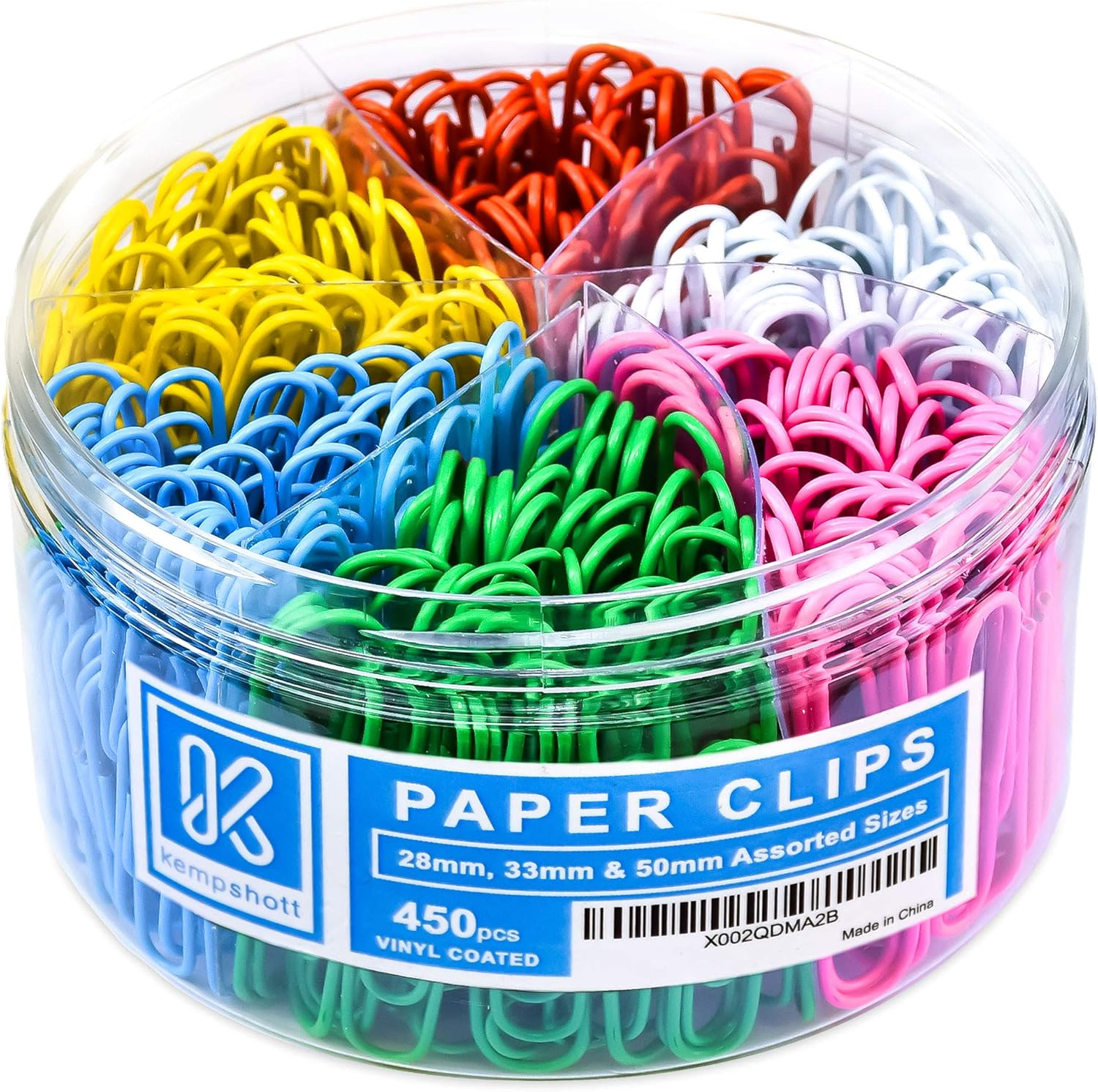 750 Paper Clips Assorted Sizes Small, Medium and Large Paperclips for Paperwork Ideal for Home, School and Office Use (Assorted, Silver)
