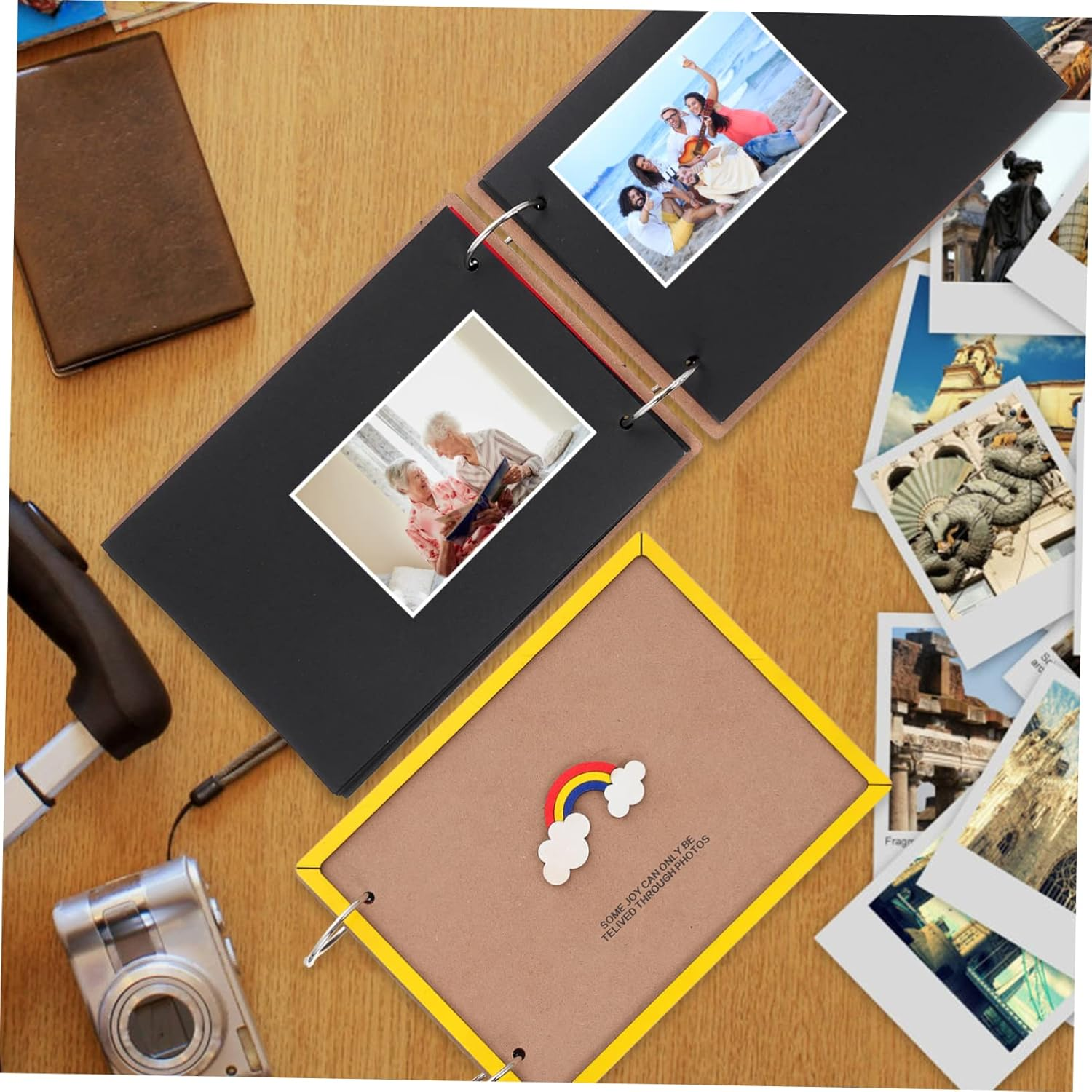 Cabilock Self Adhesive Photo Albums Diy Photo Album Scrapbook Picture Books for Memories image number 6