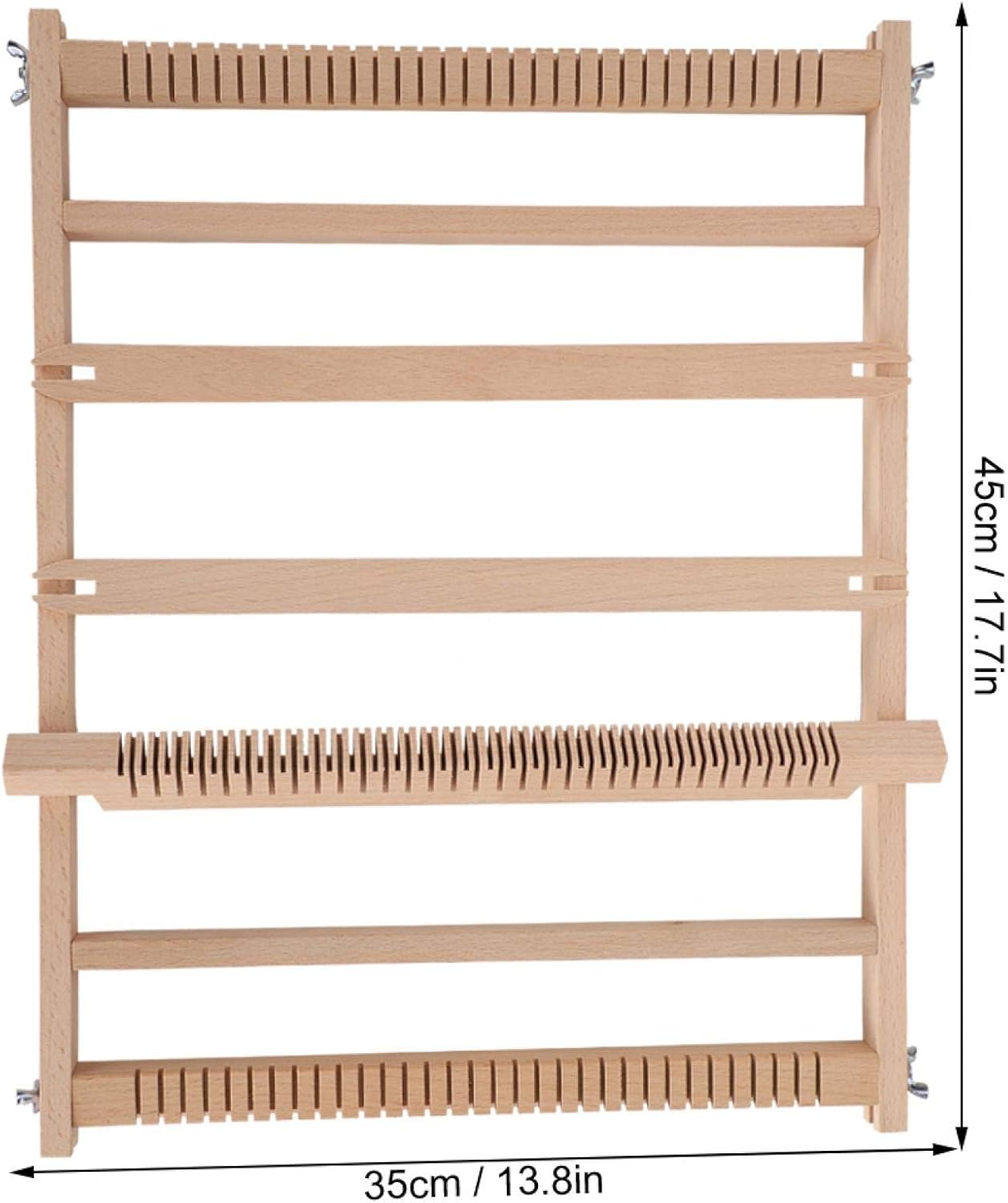 Weaving Frame Loom Kit,17.7"Hx13.8"W DIY Wooden Multi-Craft Weaving Loom Arts & Crafts Handmade Tapestry Weaver,Develops Creativity Weaving Frame Loom with Stand for Beginner