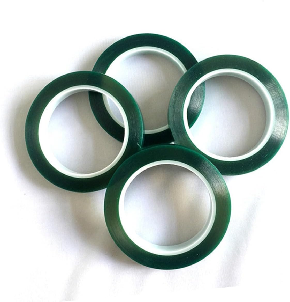 5Pcs Car Tape Pet Adhesive Tape for Spray Paint Plating Circuit Board Shielding Green High Temperature Resistant image number 6