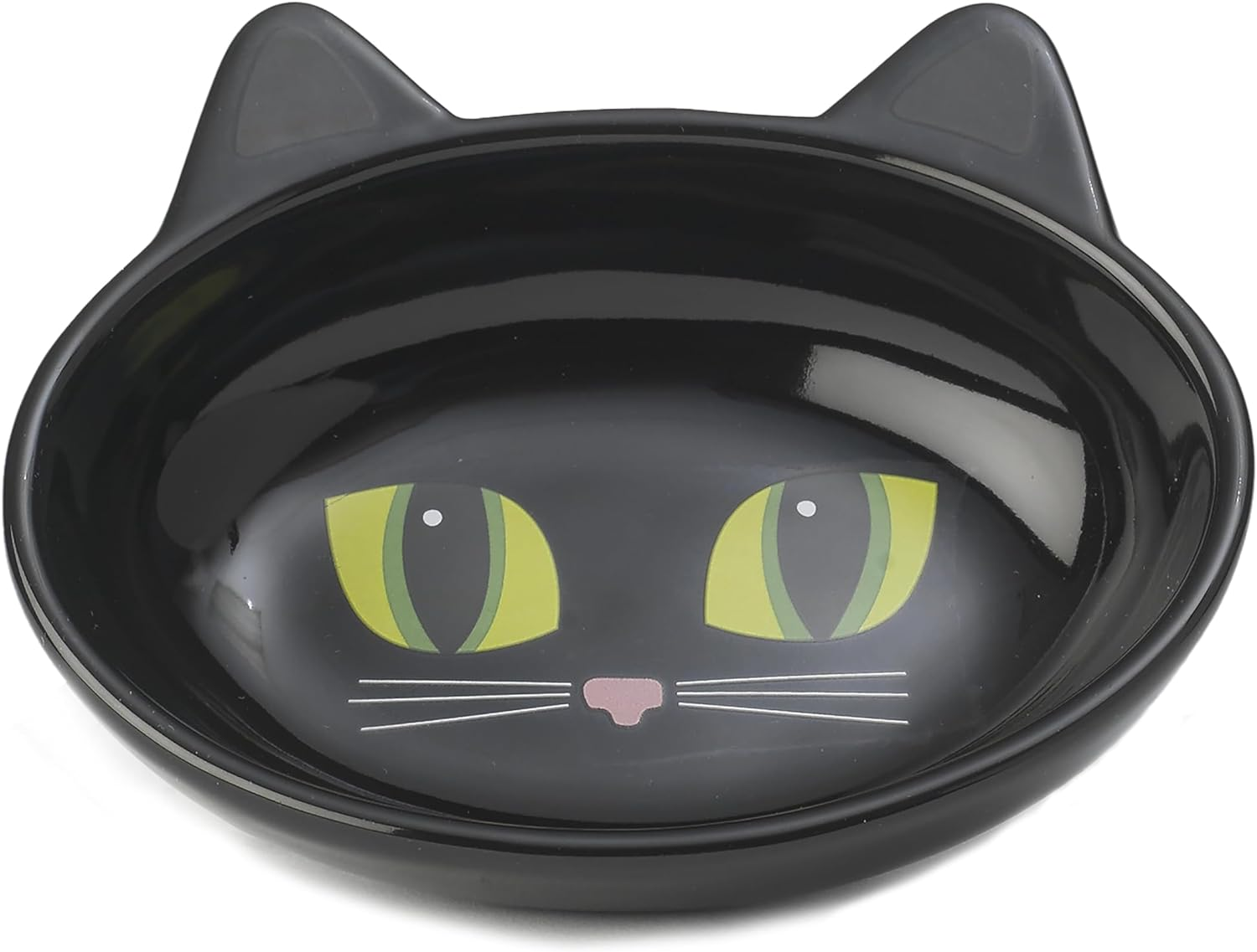 Petrageous Ceramic Oval Cat Bowl, Pink