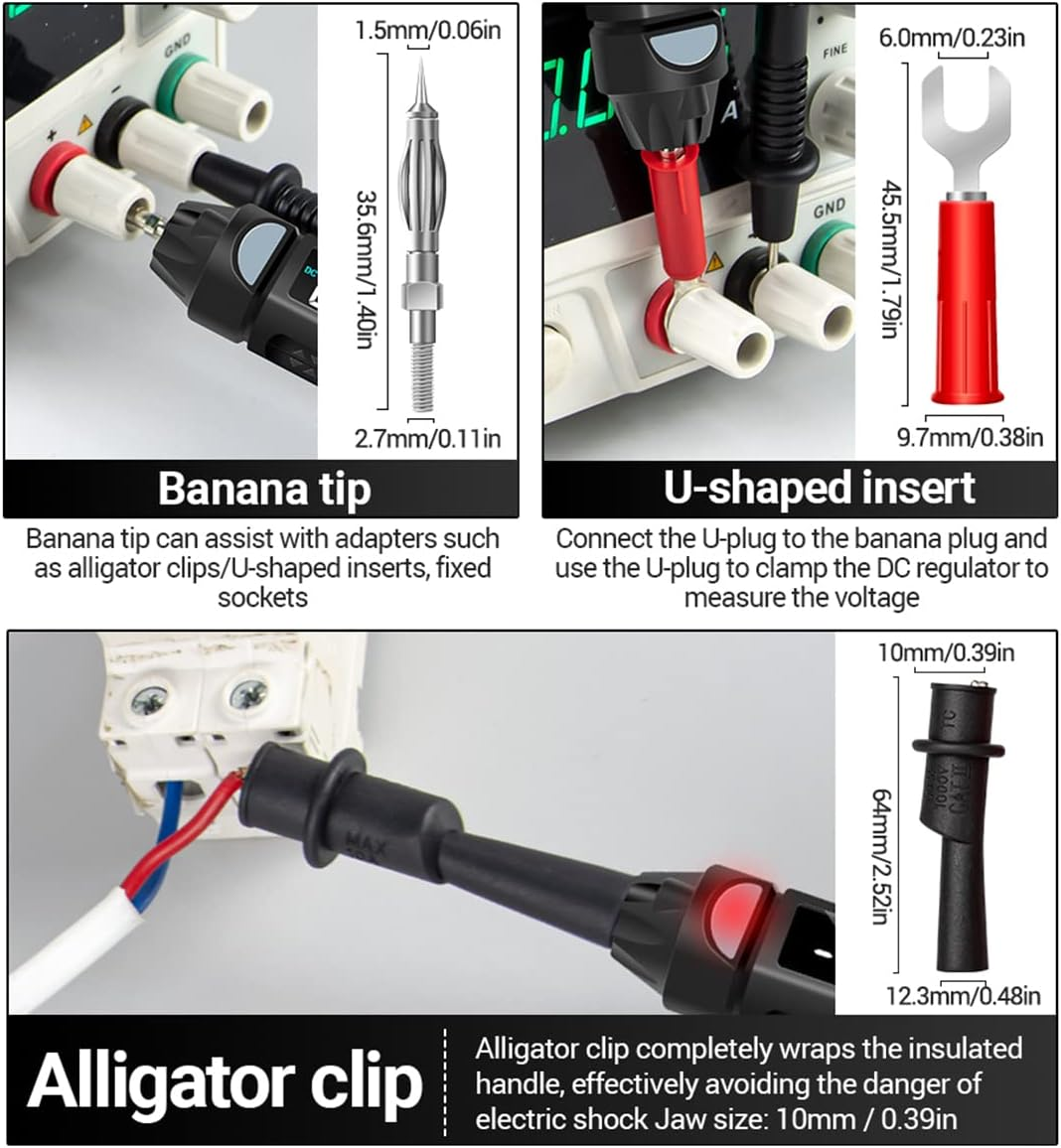 A3009 Mini Multimeter with Voice Broadcast 6000 Counts Voltmeter VA Reverse LCD Display Flashlight NCV Tester for Voltage Resistance Temperature On/Off Diode Phase Sequence image number 4
