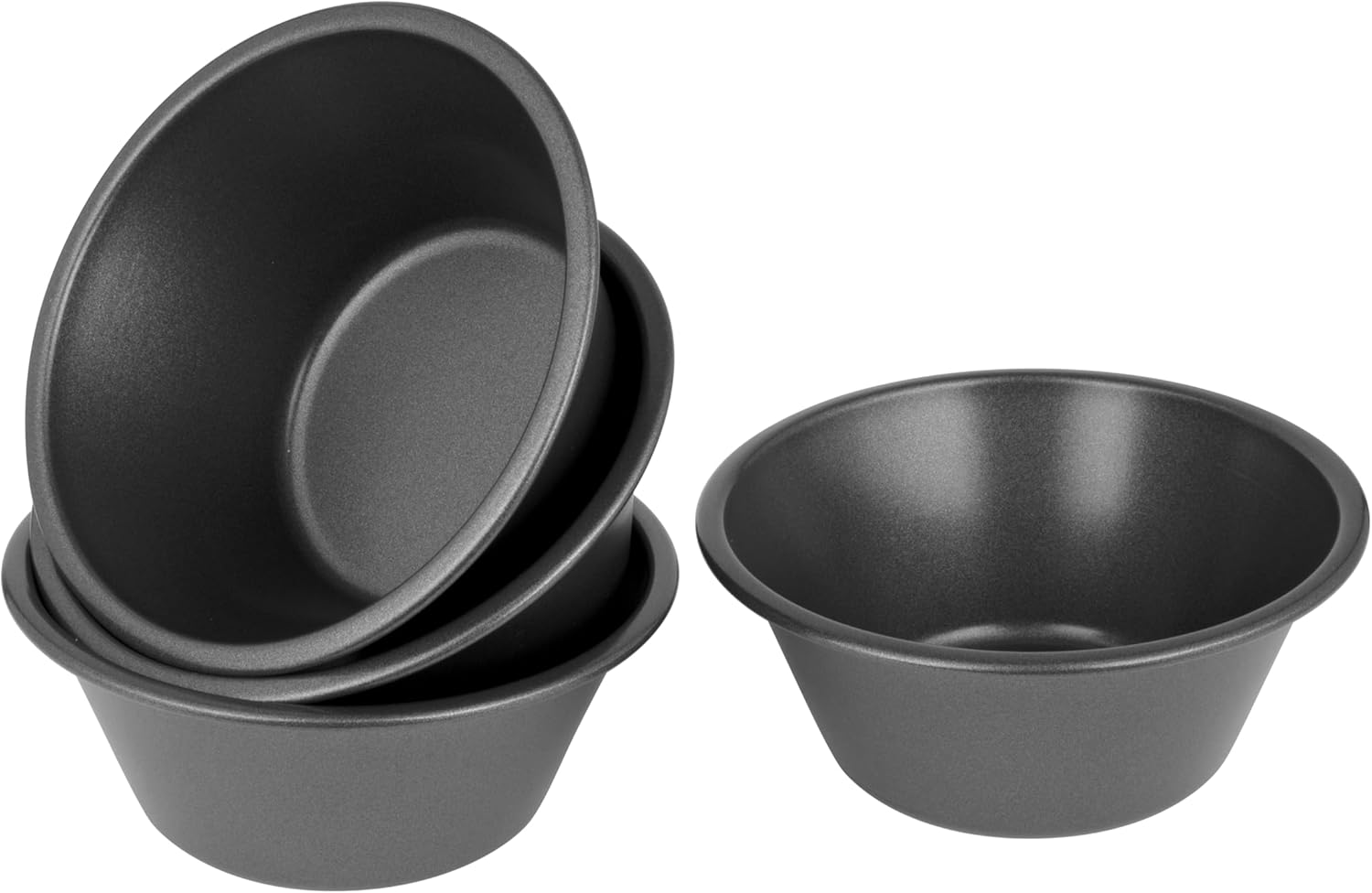 Bakemaster Deep Pie Dish Set of 4, 12 X 5Cm - Non Stick