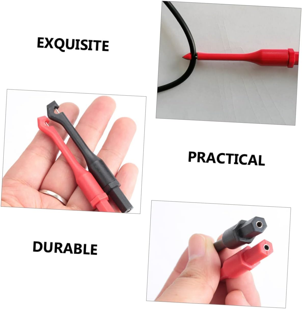 FELTECHELECTR 2Pcs Multimeter Test Clips Wire Piercing Probes Test Leads for Automotive Circuit Needle Random Color image number 5