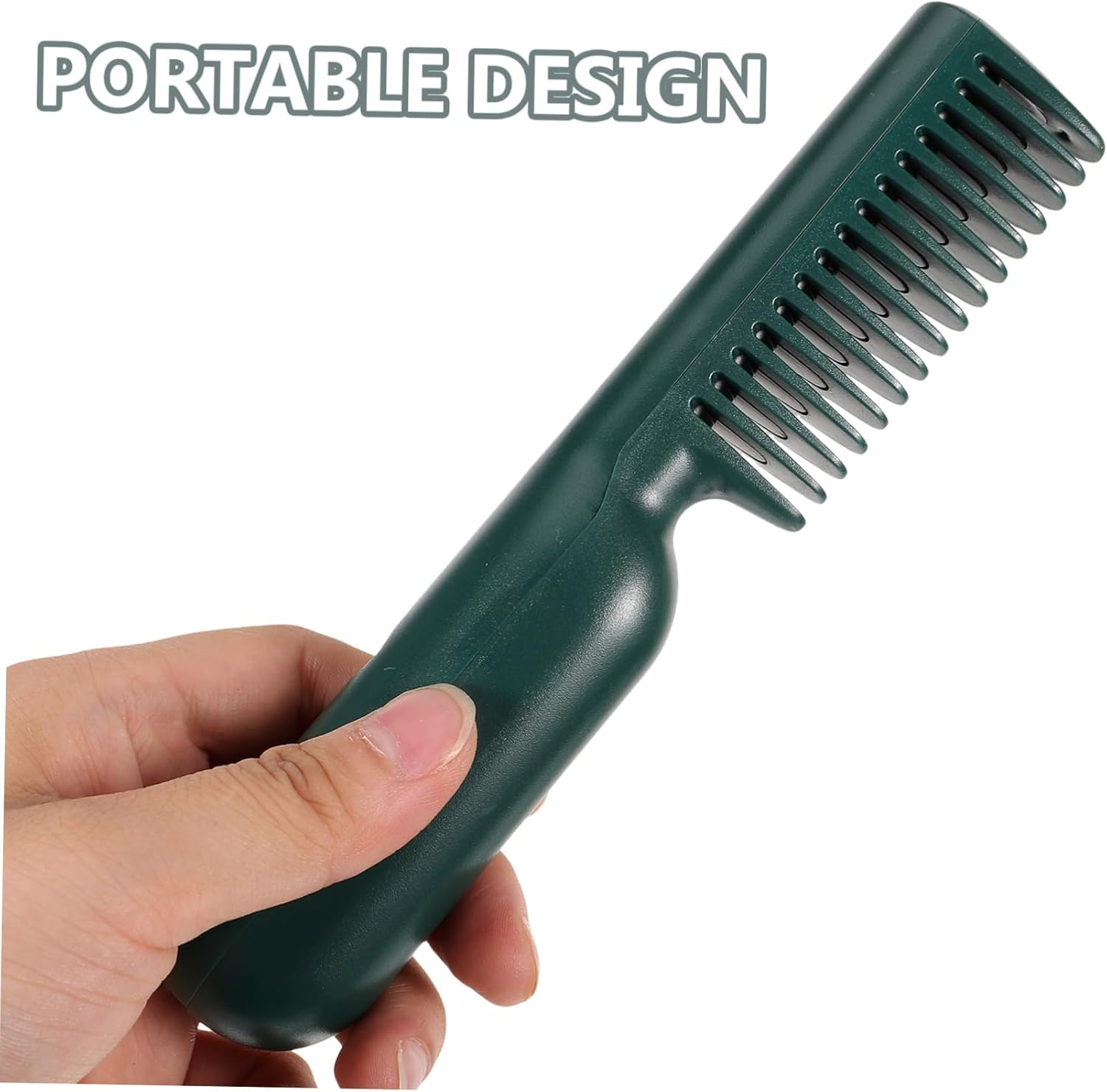 WOONEKY Electric Heating Comb Portable Hair Straightener Cordless Heat Brush Styling Tool image number 6