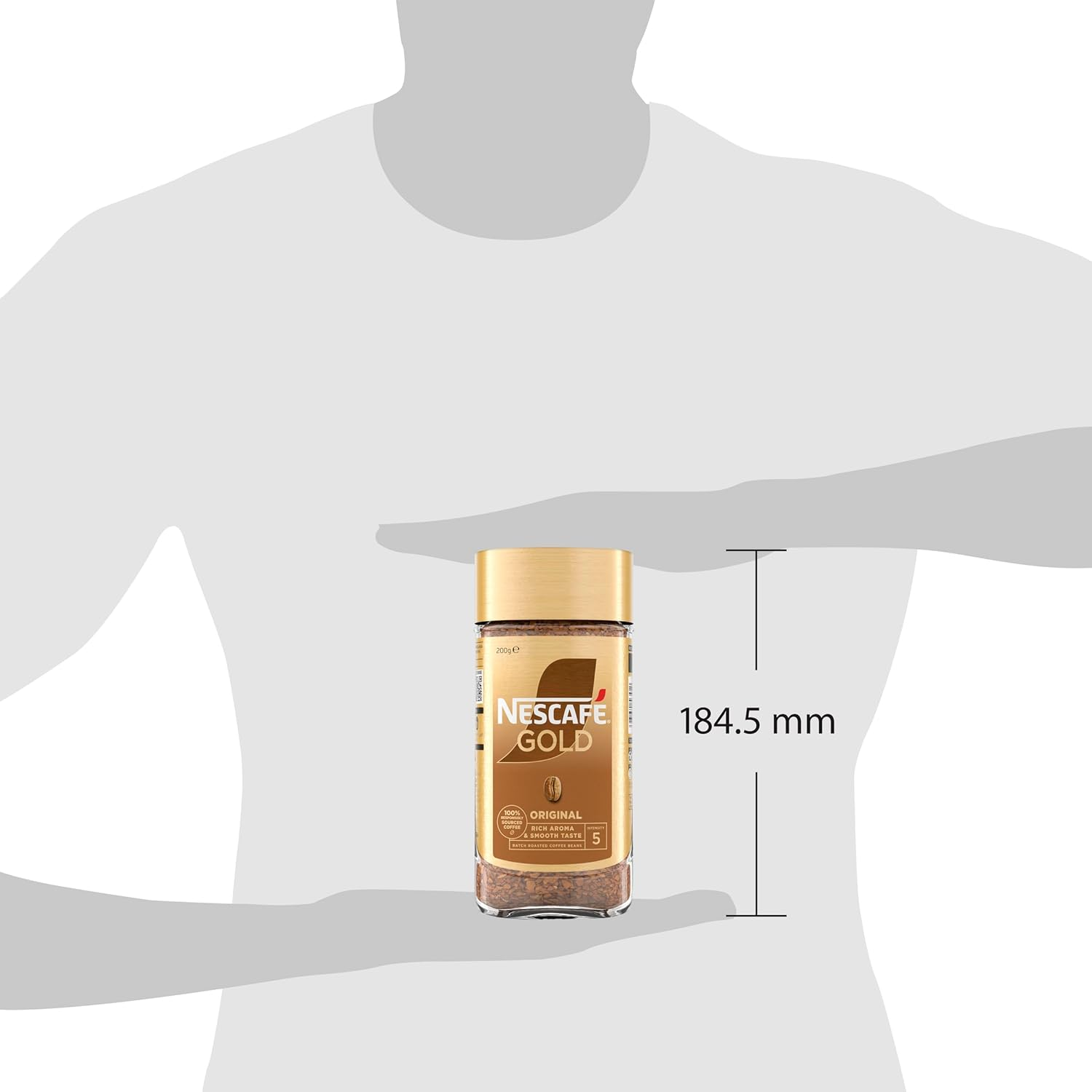 Nescafe Gold Blend Intensity 5 Dich Aroma Smooth Instant Coffee 200 G