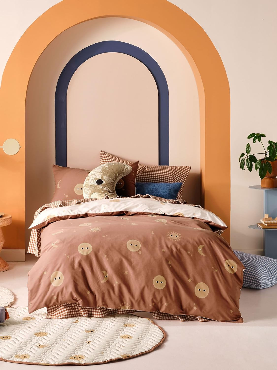 Linen House Nimes Quilt Cover Set, Moss, Double Bed