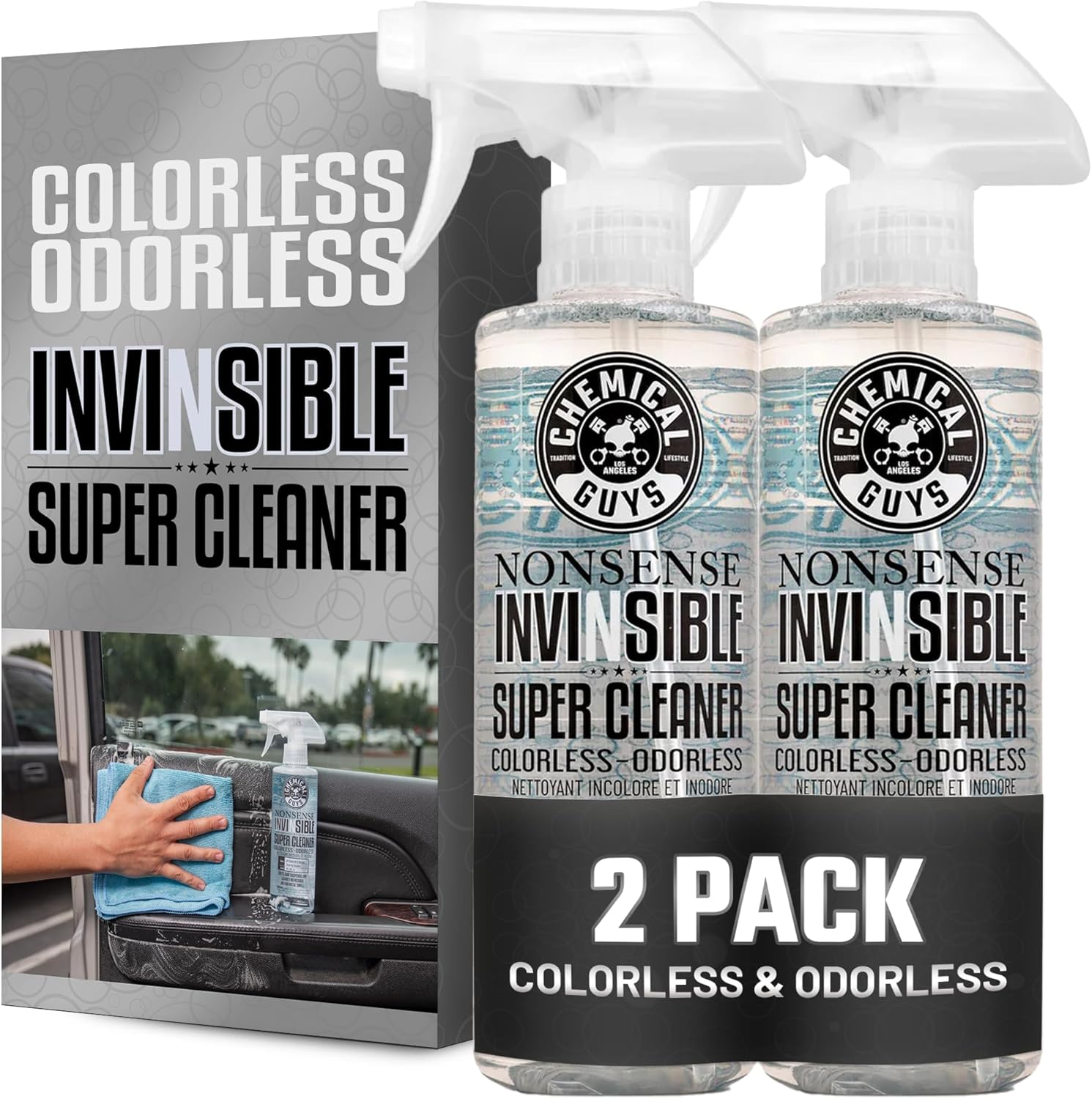 Chemical Guys Nonsense All Surface Cleaner (2-Pack, 473Ml) &ndash; Colour-Free, Odourless & Ph-Balanced &ndash; Safe for Vinyl, Plastic, Fabric, Rubber, Leather & More &ndash; Use in Car, Home, Garage, RV image number 6