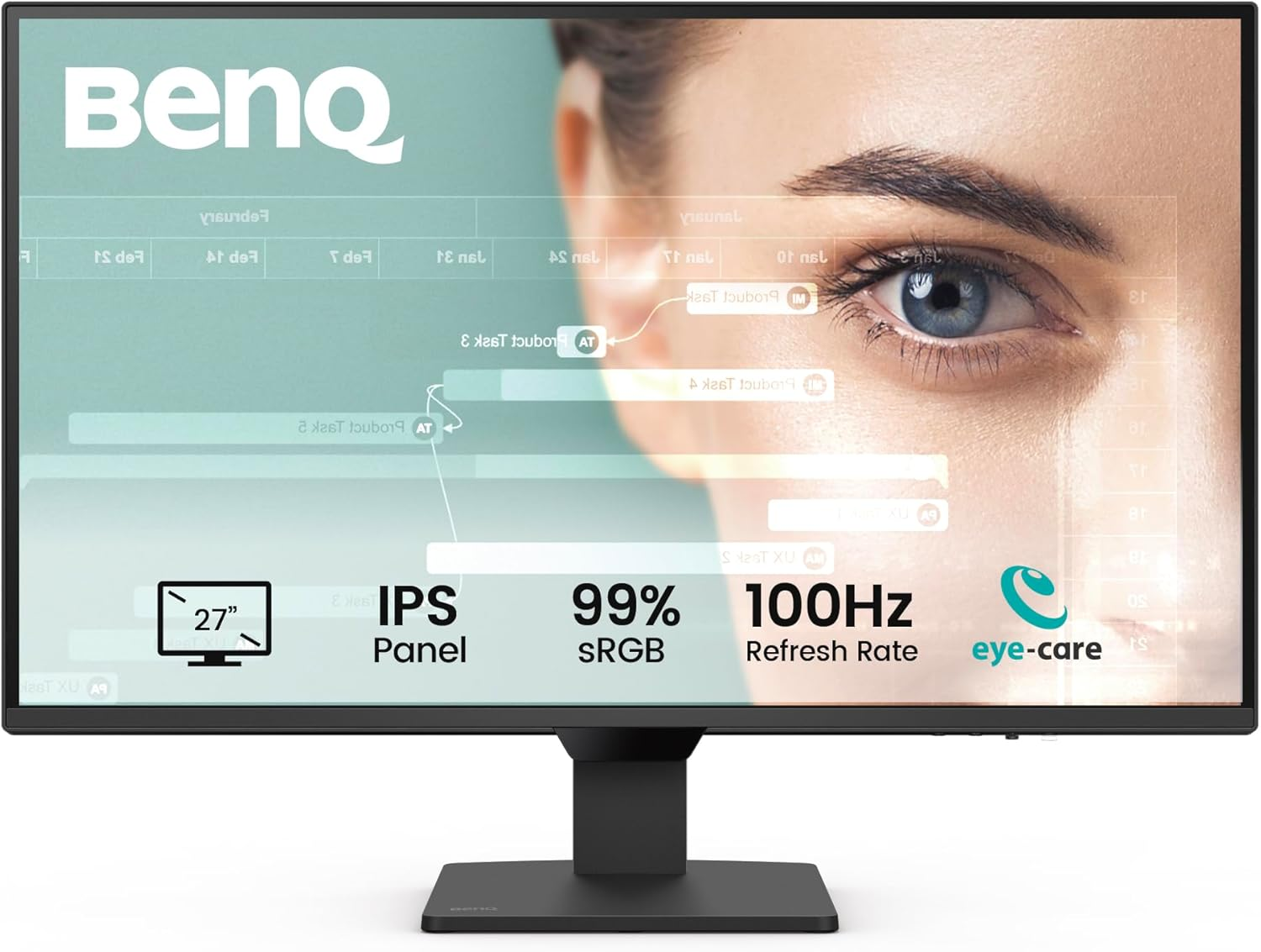 Benq GW2790Q 27&rdquo; 2K QHD 100Hz IPS Eye-Care Monitor, HDMI, DP, Eyesafe image number 6