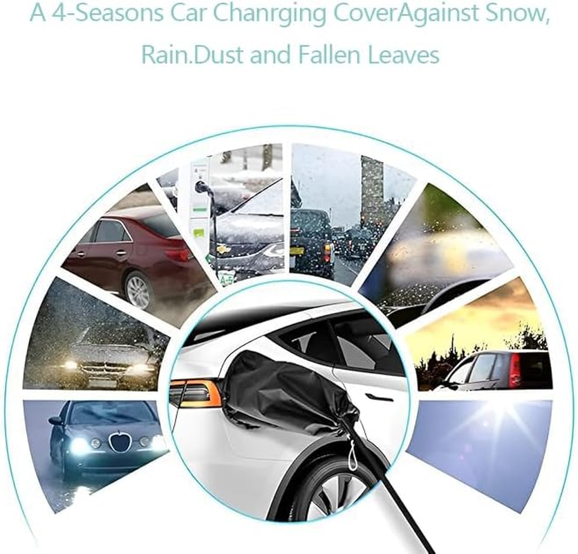 WEZCHUGHAOL EV Charger Plug Port Cover, Electric Car Charging Accessories, Waterproof Outdoor EV Charger Cover, Rain Sun UV Snow Dust All Weather Protection, Magnetic Adhesion for Electric Vehicle image number 6