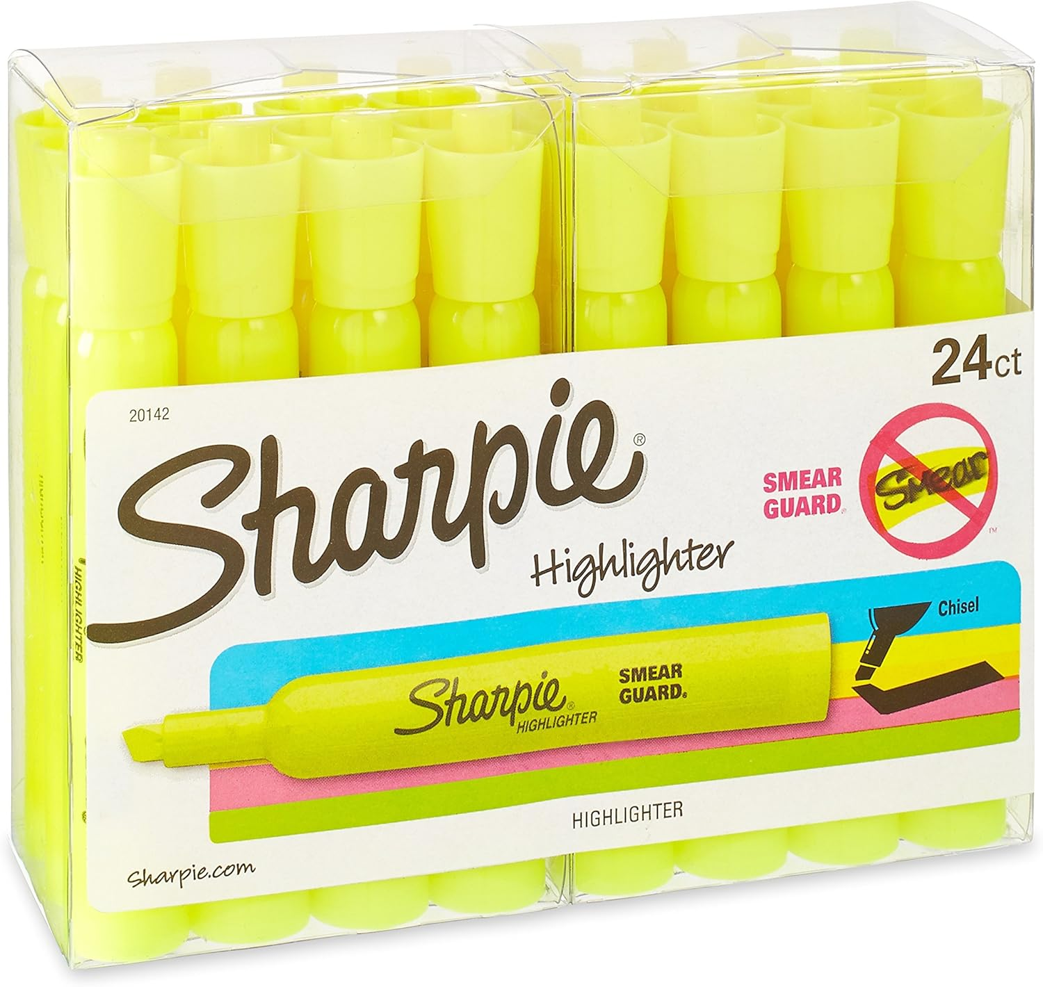 Sharpie Tank Style Highlighters, Chisel Tip, Assorted, Box of 12 - Blue image number 2
