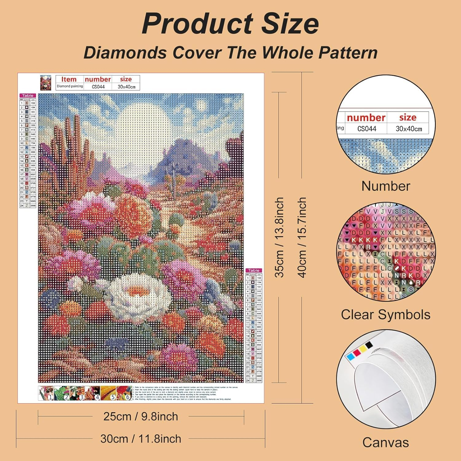 5D Diamond Painting Kits for Adult, Diamond Art Kits for Beginners, DIY Full Drill Diamond Dot Gem Art Kits for Home Decor 12 X 16 Inch image number 2