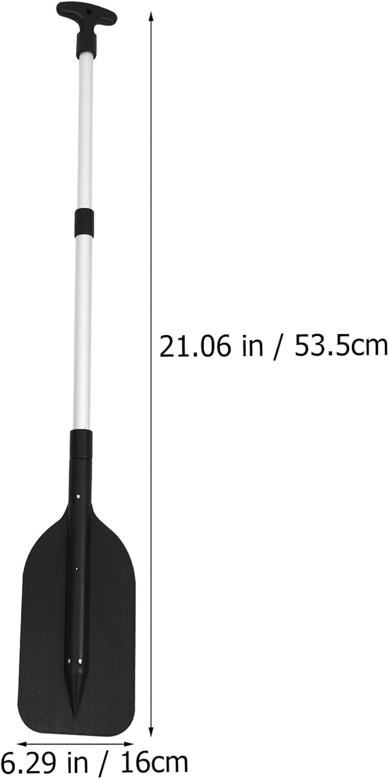 BESPORTBLE Outdoor Accessories Exercise Retractable Paddle Kayak Paddle Aluminum Alloy T- Handle Paddle Water Sports Telescopic Portable Paddle Adjustable Paddles 2Pcs (Black) Kayak Accessories image number 2