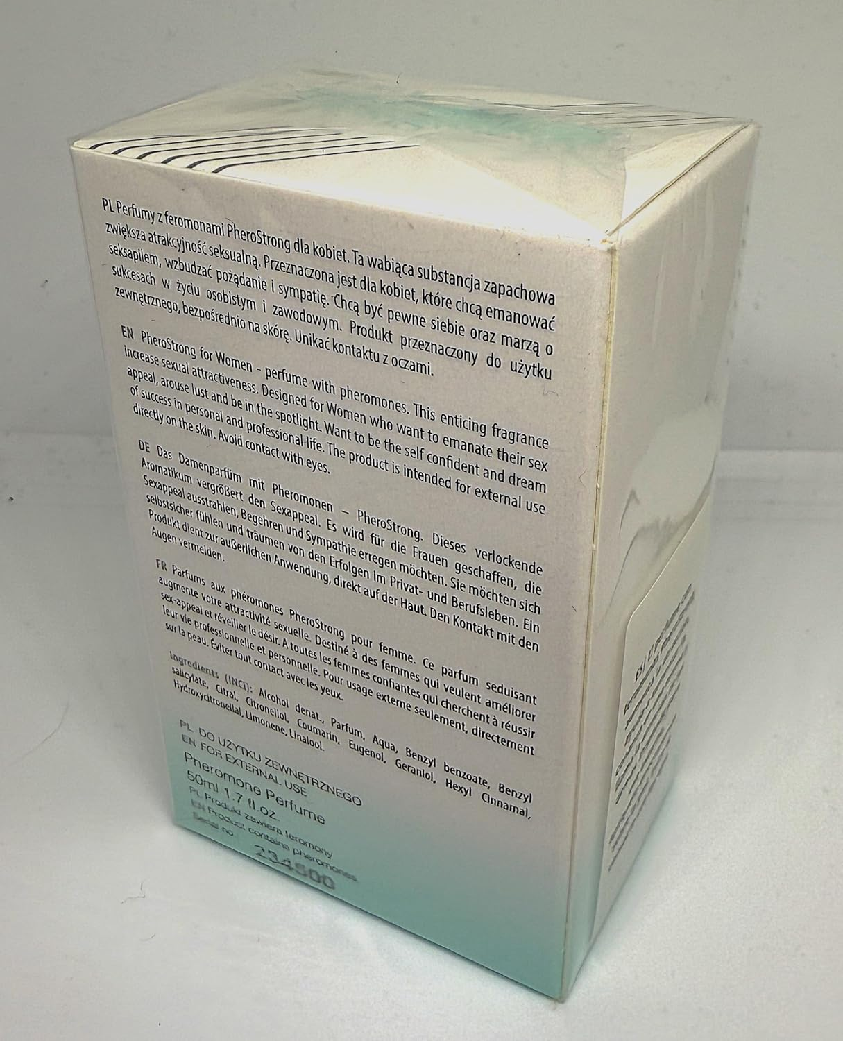 Pherostrong Pheromone Perfume for Women &ndash; Irresistible Floral-Chypre Scent with Pheromones &ndash; Elegant & Sophisticated Fragrance for Confidence & Attraction &ndash; Long-Lasting Perfume 50Ml