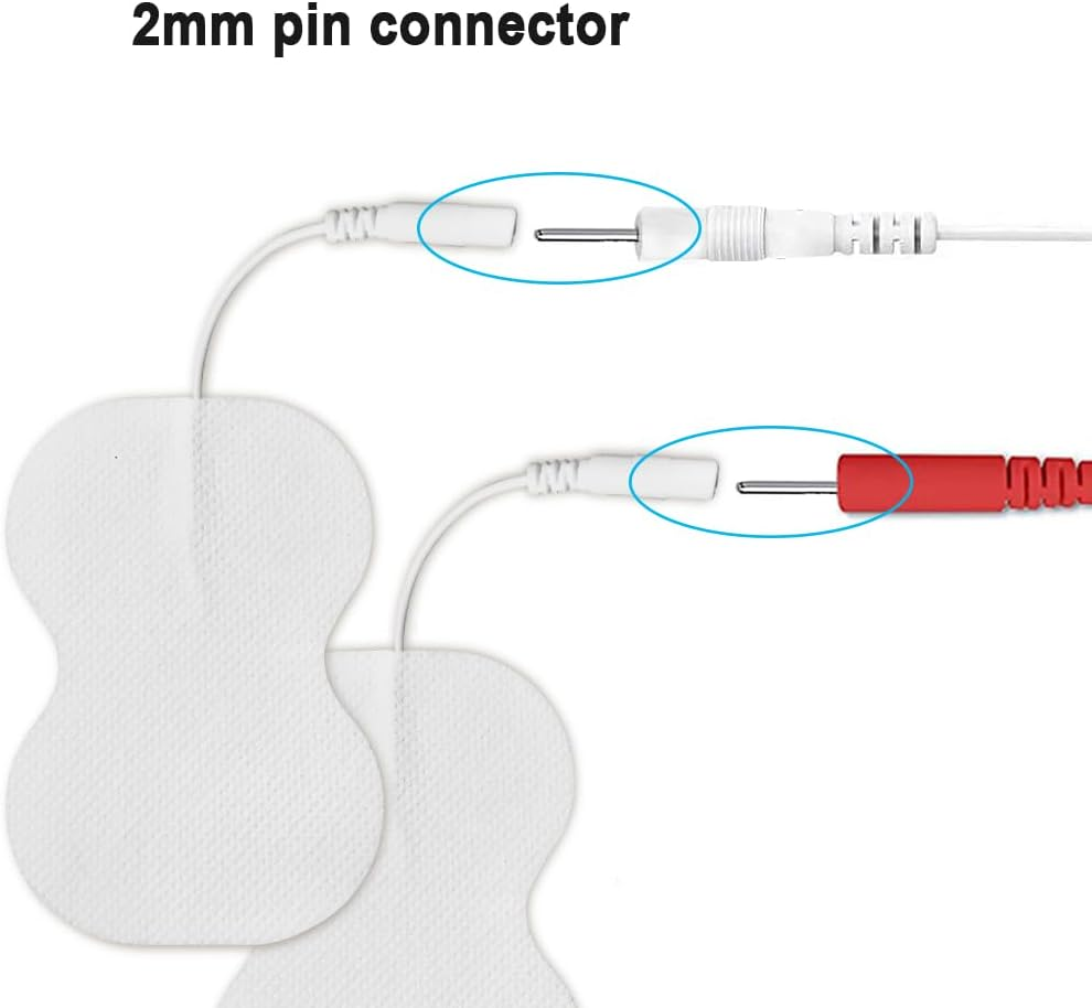 10 Pcs Replacement TENS Pads Gel Sheet 2Mm Pin Connector for TENS Machine image number 4