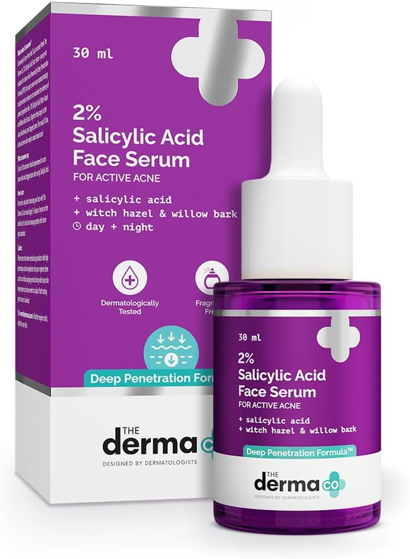 The Derma Co 2% Salicylic Acid Face Serum for Acne & Acne Marks - 30 Ml(Dermaco) image number 2