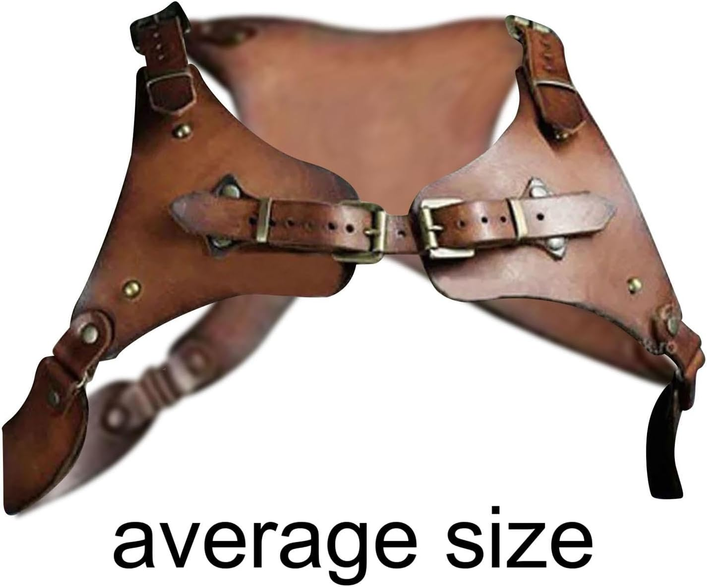 Perfeclan Medieval Body Chest Harness Shoulder Chest Armor PU Leather Adjustable Retro Costume Accessories for Nightclub Cosplay Knight image number 5