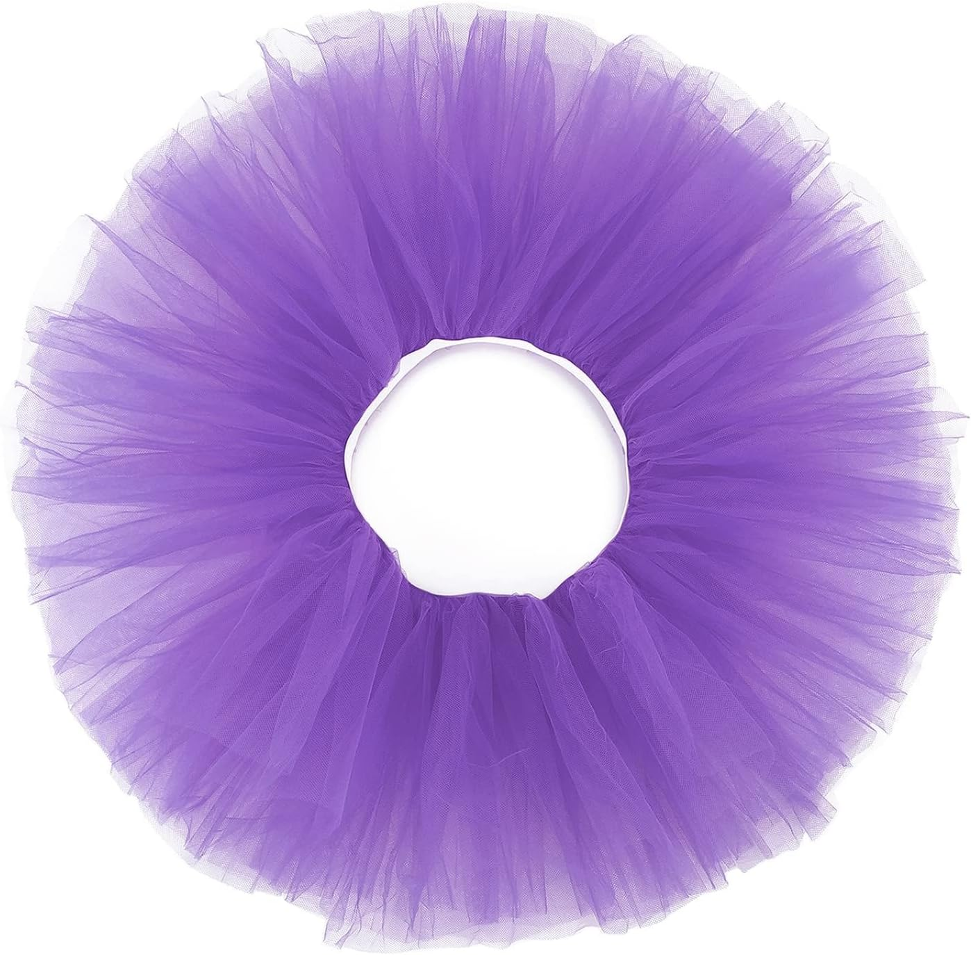 YTJYZB Women'S Classic 5 Layered Tulle Skirt Vintage Tutu Pleated Petticoat Ballet Bubble Dance Party Mini Short Pettiskirts for Cosplay Festive Costume image number 2