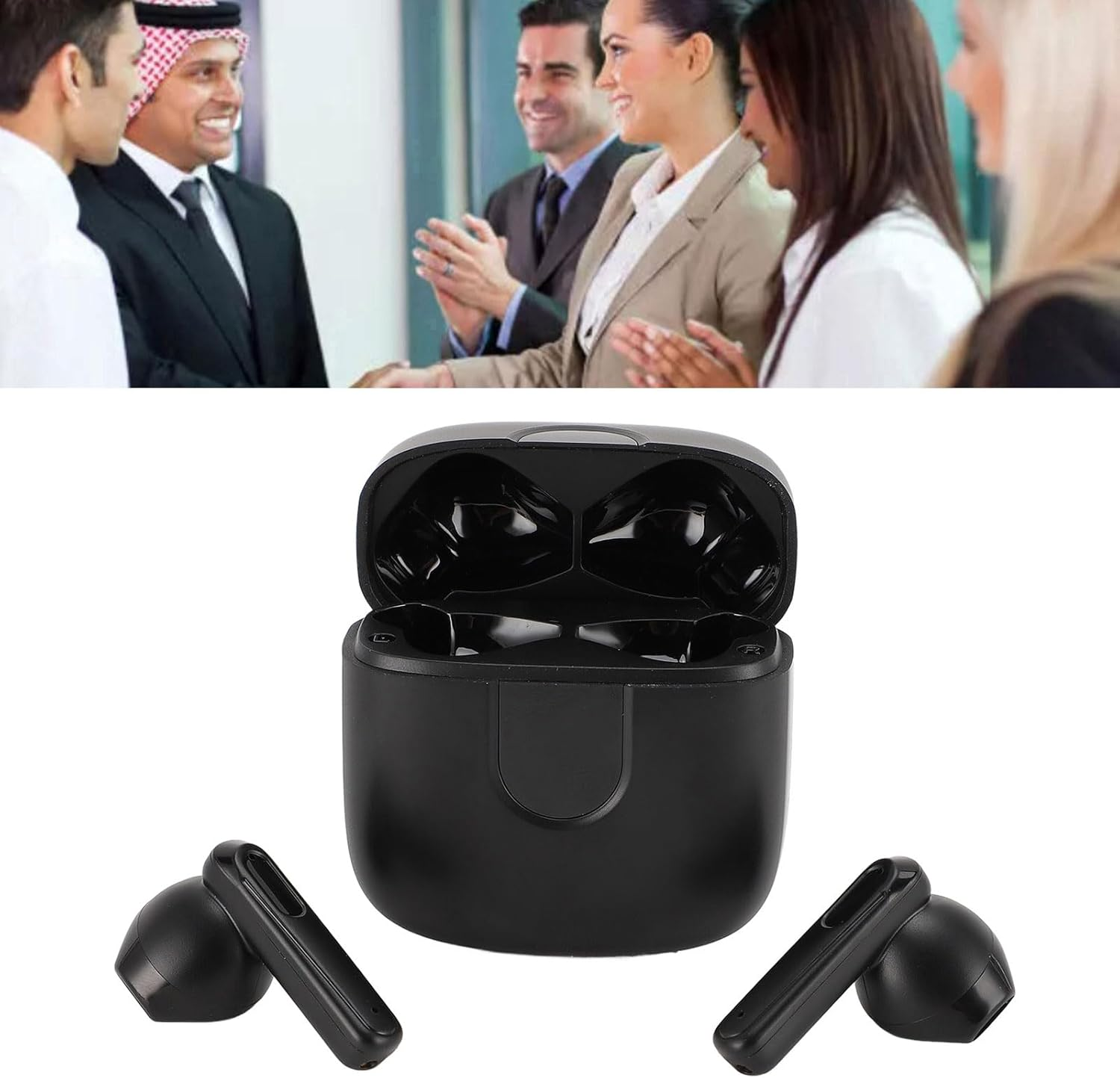 Voice Translator Earbuds, 137 Languages, 3 Modes, Real Time Online Translation Devices, Bluetooth 5.3 Simultaneous Translation Headphones for Business Contacts Travel image number 5