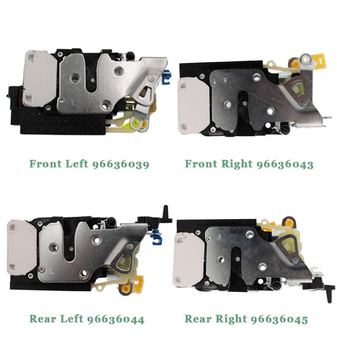 4Pcs Front Left Right and Rear Left Right Door Lock Central Lock Actuator Compatible for Chevrolet Epica Daewoo Tosca OEM # 96636039 96636043 96636044 96636045 image number 1