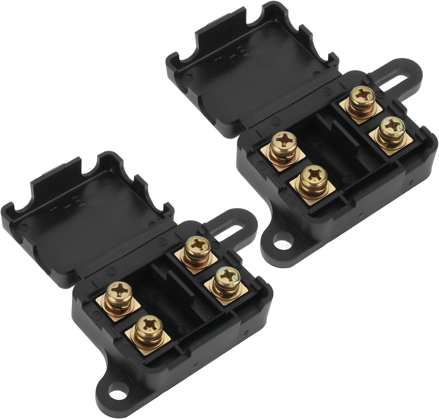 Be in Your Mind 2 Pcs 2-Way MIDI Fuse Holder Max. 150A 32V DC Holder for 2 Fuses Automotive Boat Mobile Home Vehicled Ata Center Electronics image number 6