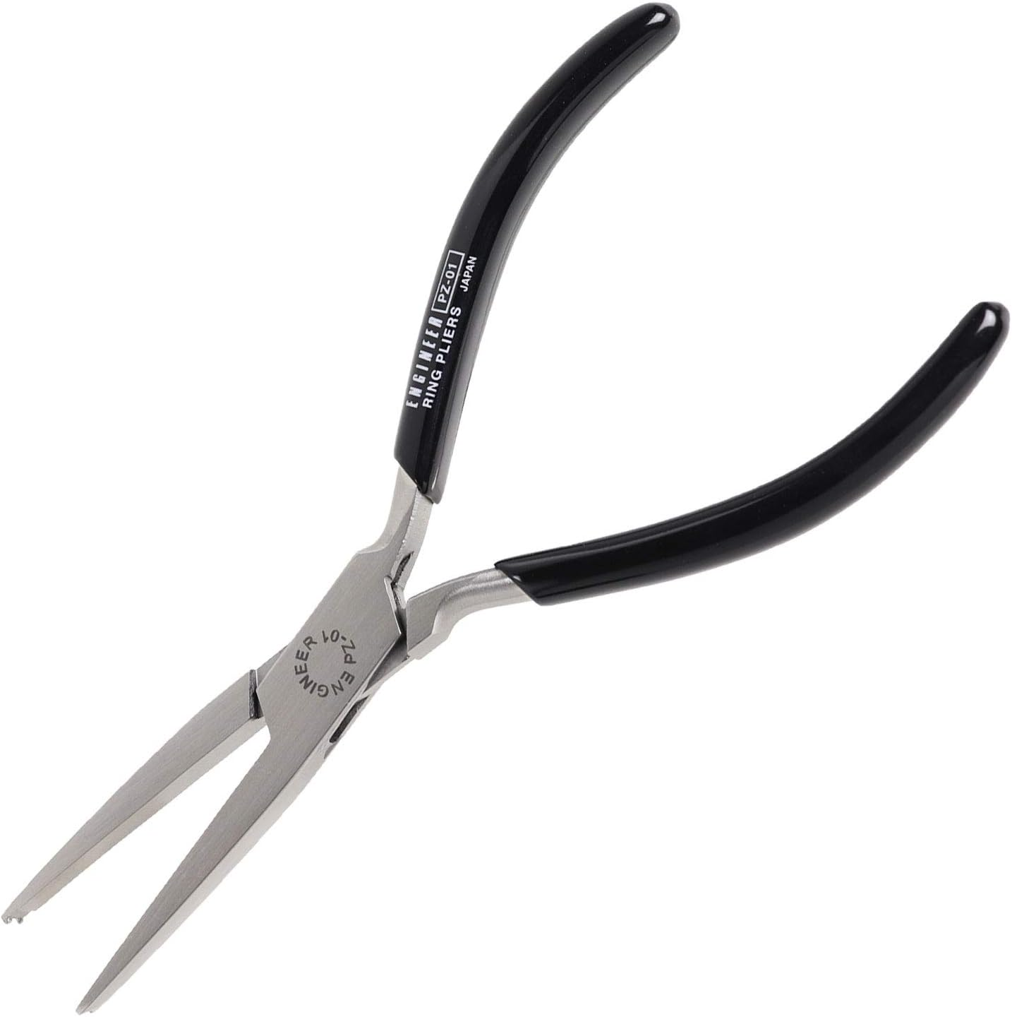 E-Ring Pliers with a Unique Groove on the Jaws for Fastening and Removing E-Clip, Retaining Ring, Circlip. ENGINEER PZ-01