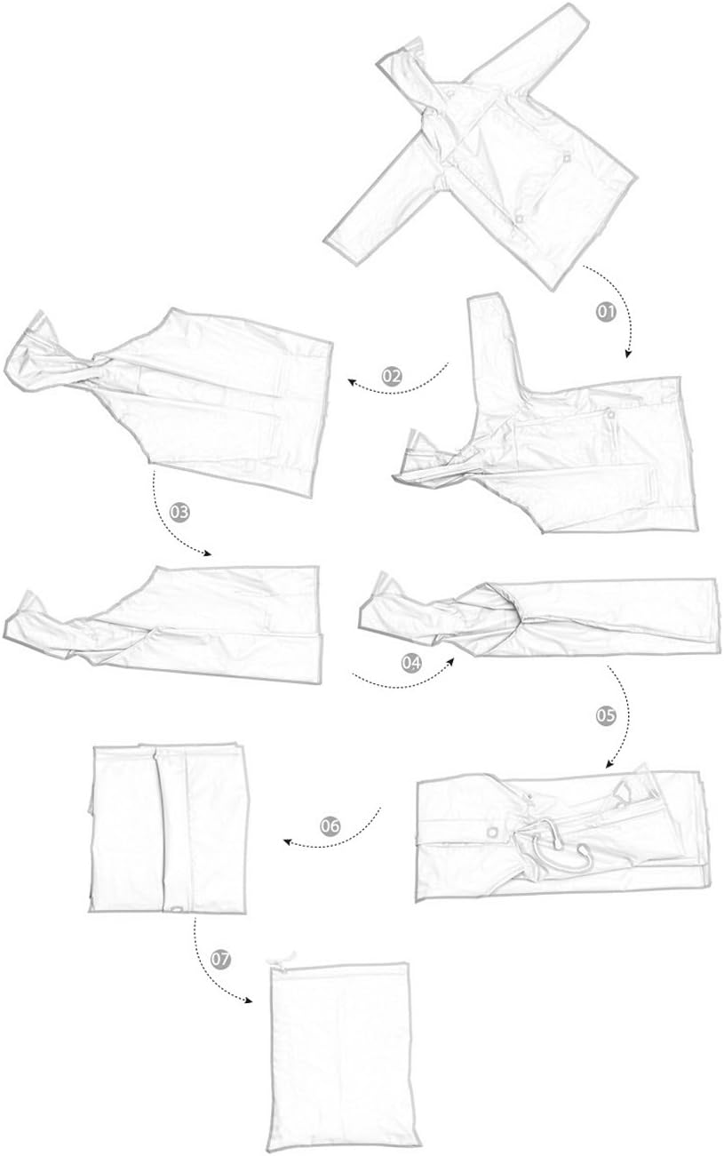 FEOYA Kids Rain Poncho Waterproof Raincoat Portable Reusable Hooded Long Rain Jacket for Outdoor Blue L image number 1