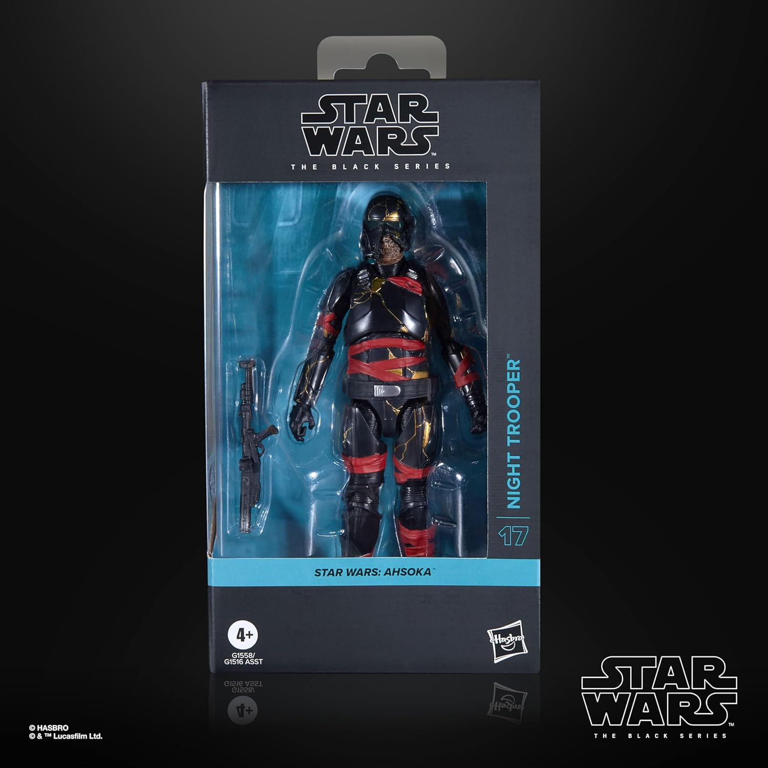 Star Wars the Black Series Night Trooper, Star Wars: Ahsoka Premium Collectible 6 Inch Action Figure image number 5
