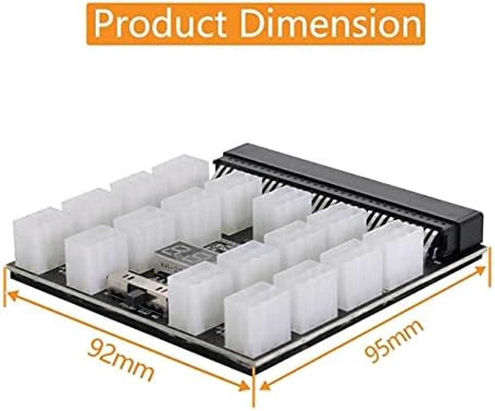 NFHK 1200W Server PSU Power Supply Breakout Board Adapter with 17 Ports ATX 6 Pin for DPS-800GB 1200FB 1200QB image number 3