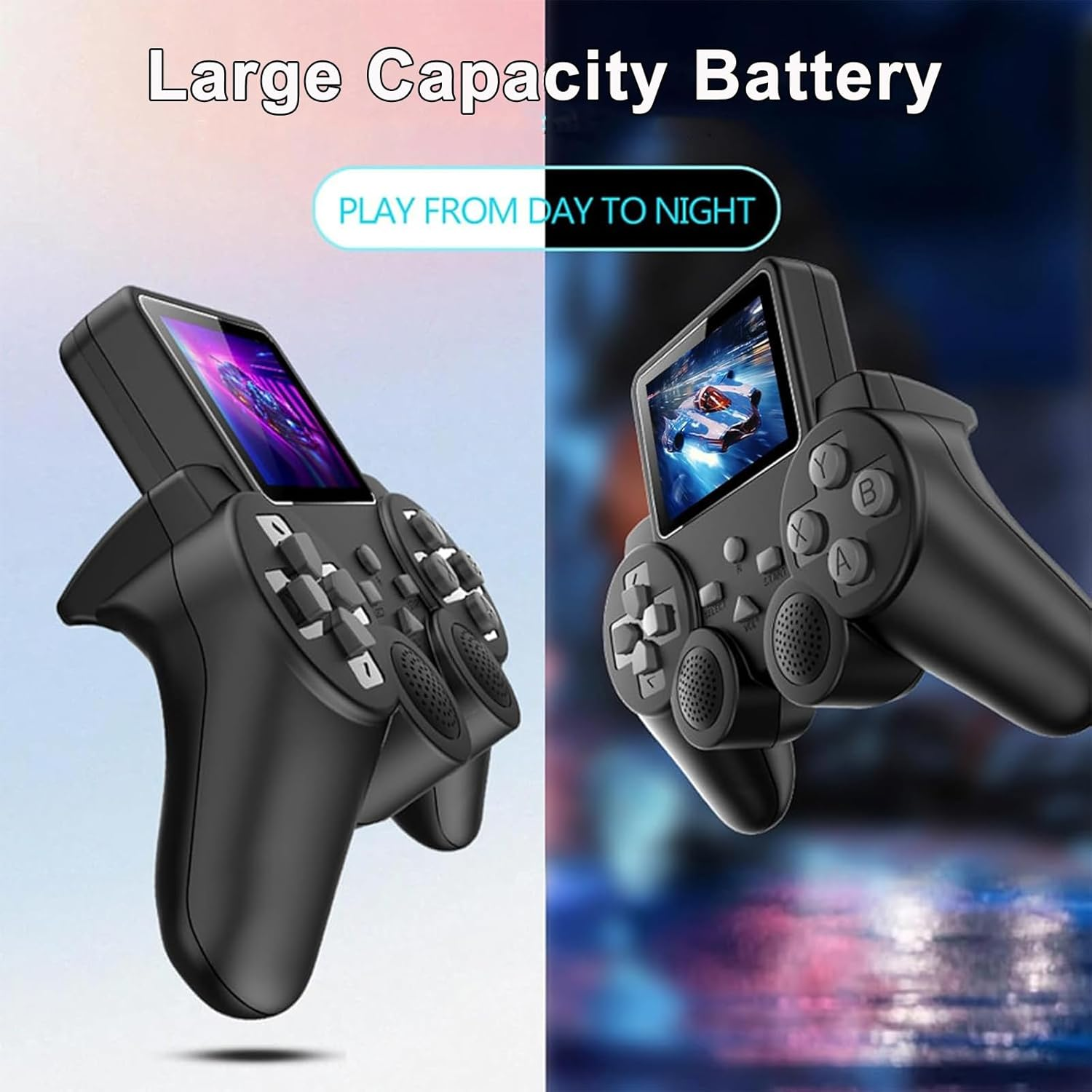 Portable Retro Handheld Game Console, Portable Electronic Gaming Console, Video Retro Gaming Console with 3.0 Inch Screen, AV TV Connection, 1020Mah Rechargeable, Single Player Multiple Games image number 1