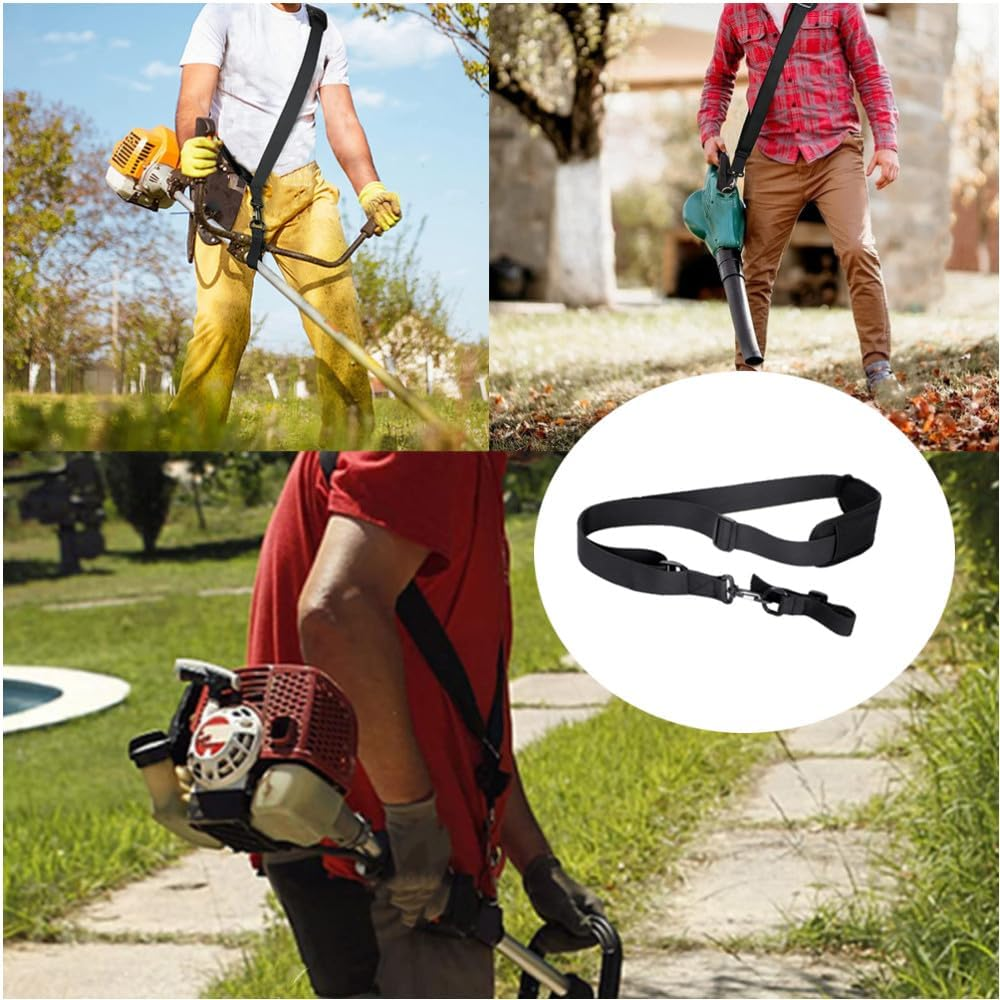 Naisfei Weed Eater Strap, Universal Weed Trimmer Shoulder Strap,Adjustable Easy Release Harness for Weed Eater, Wacker, String Trimmer, Blower Weed Accessories(Black)