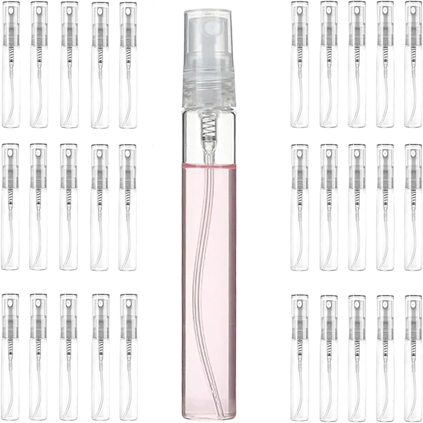 30PCS Refillable Glass Spray Bottles -5Ml Fine Mist Perfume Atomizer for Perfume, Travel, Cleaning - Leakproof & Durable Cosmetic Containers image number 5